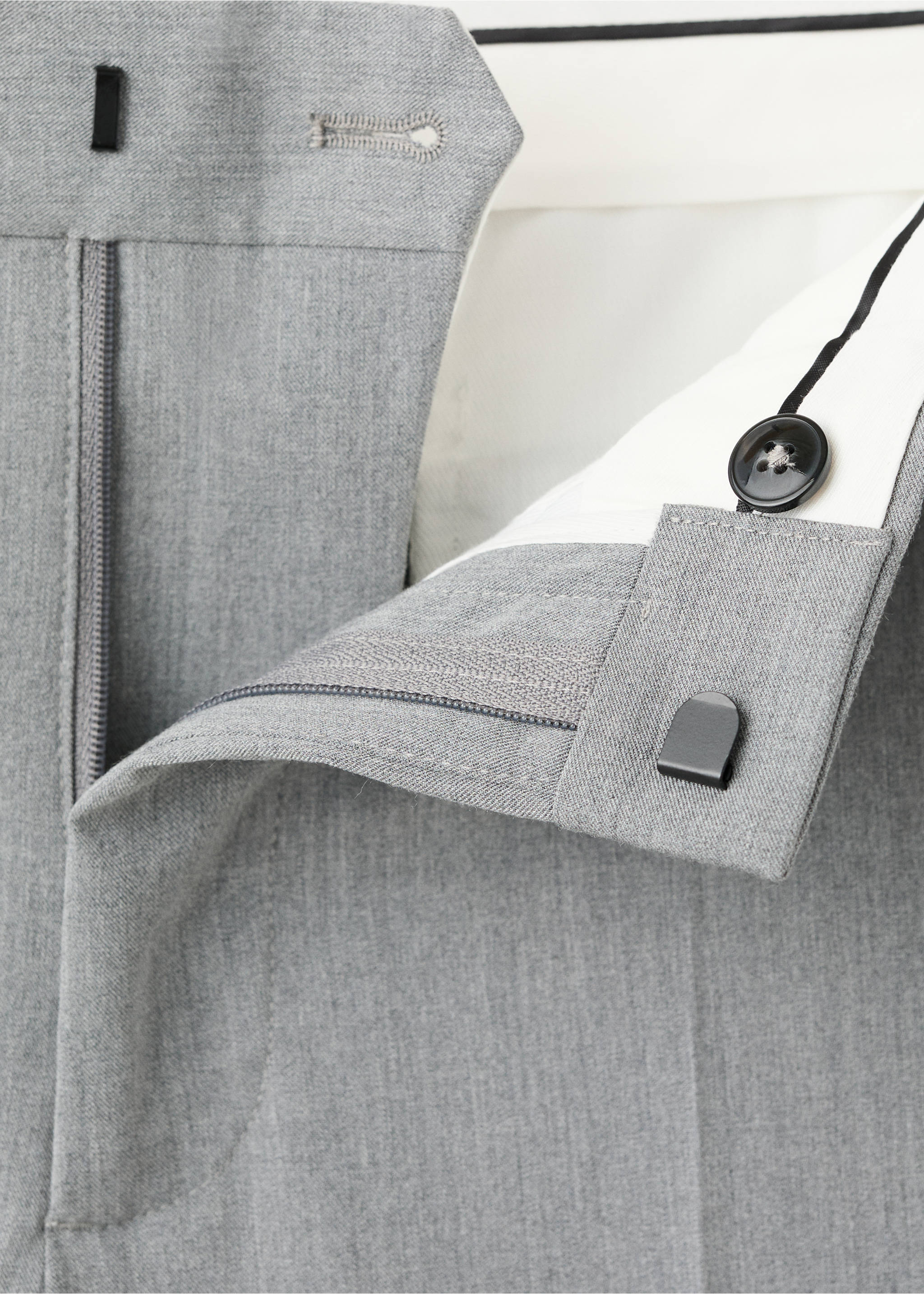 Pantalón traje París super slim fit - Detalle del artículo 0, Gris. Ref: 27011209-00.