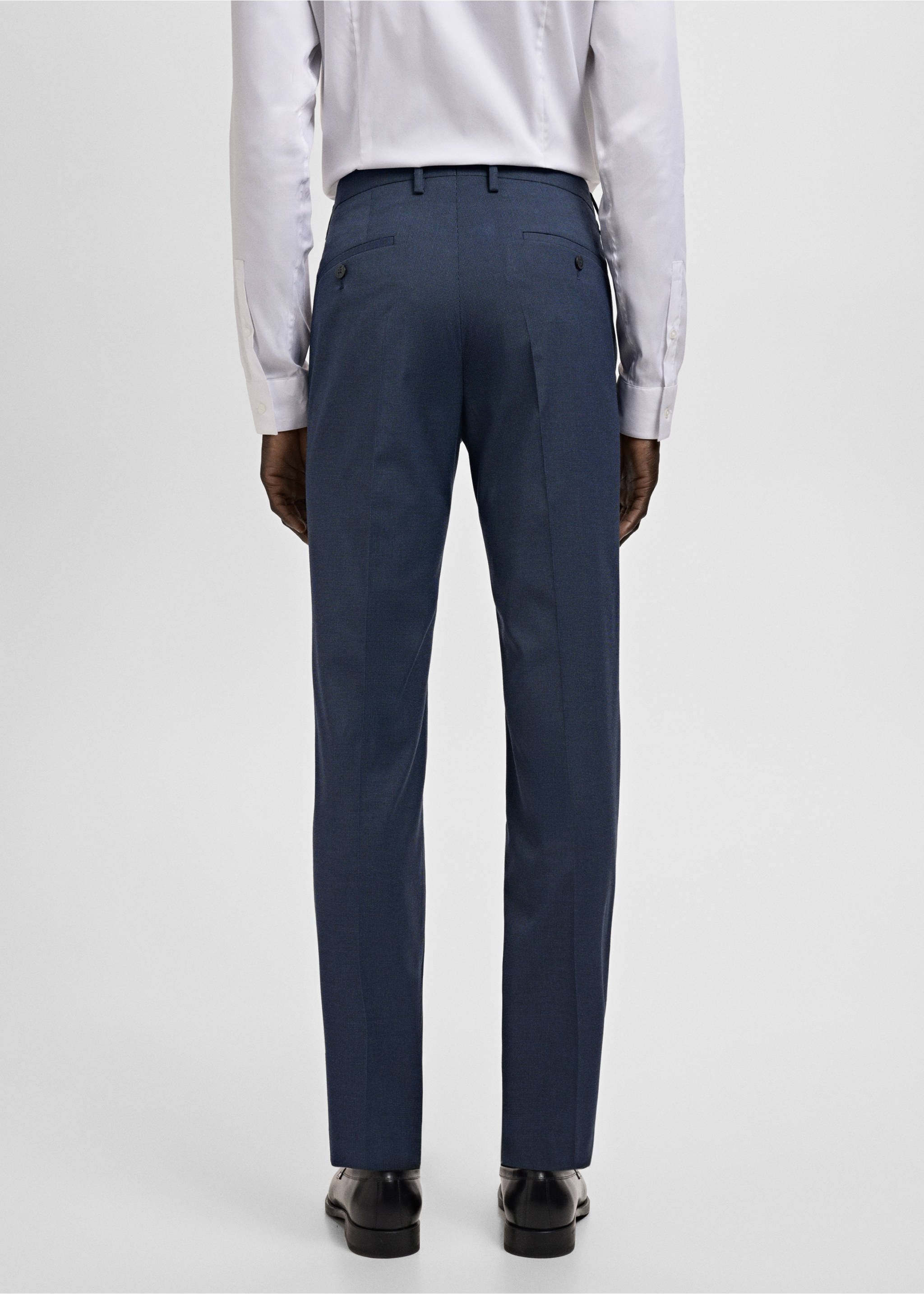 Pantalón traje París super slim fit - Reverso del artículo, Azul tinta. Ref: 27011210-01.