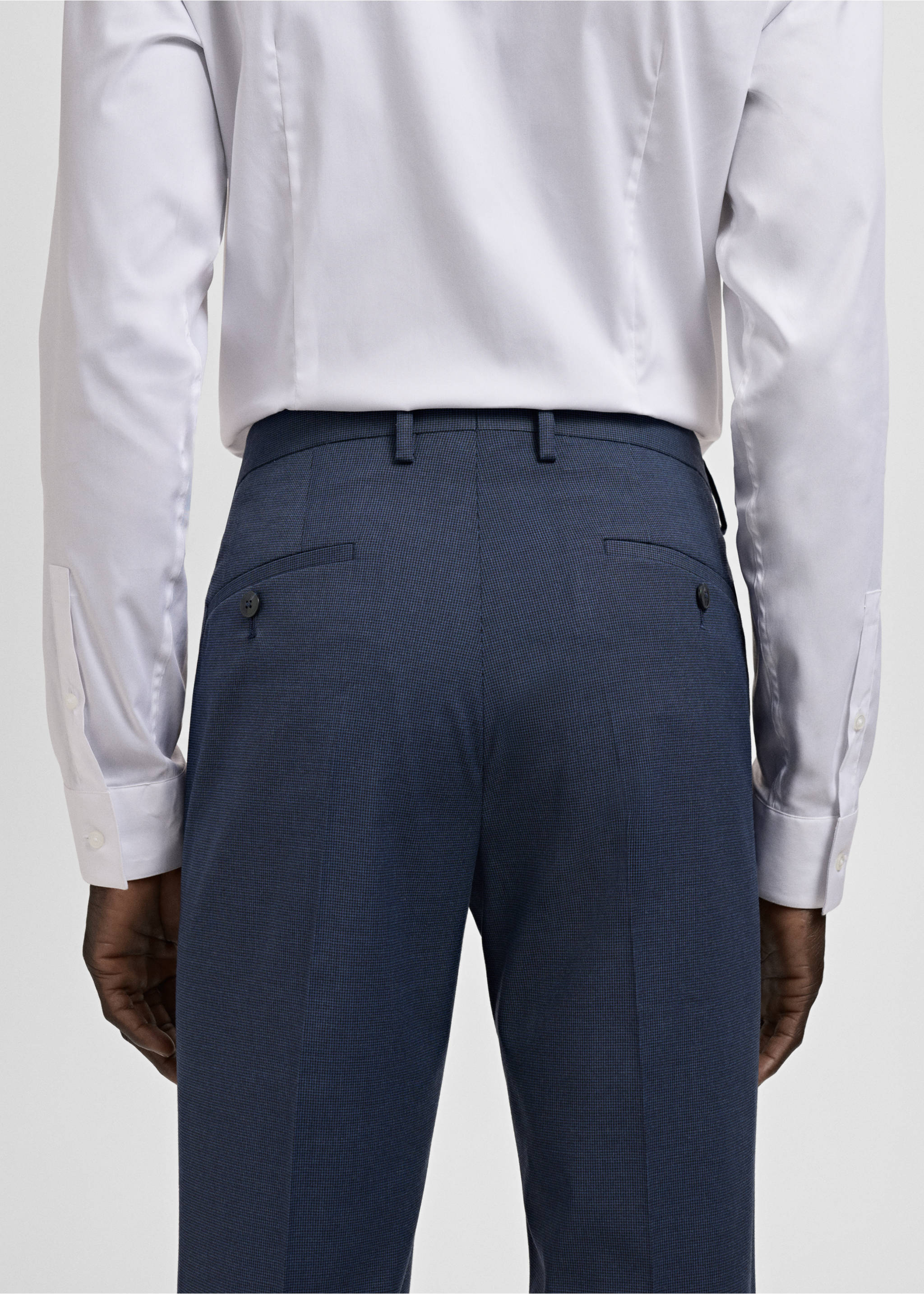 Pantalón traje París super slim fit - Detalle del artículo 4, Azul tinta. Ref: 27011210-01.