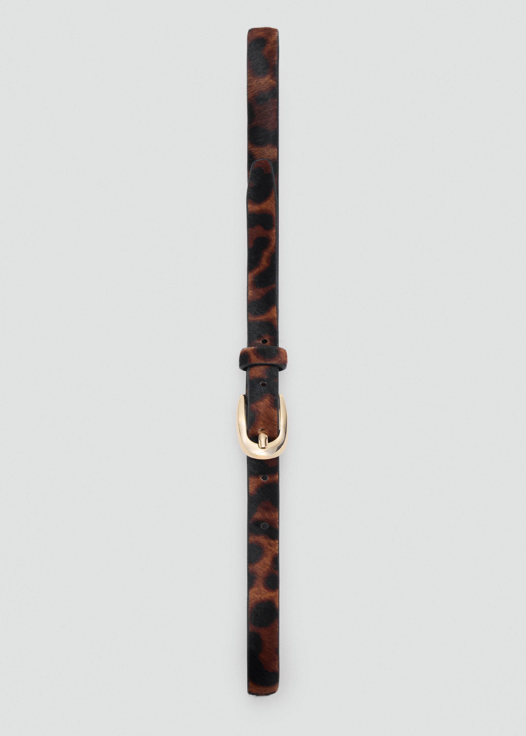 레오파드 퍼 가죽 벨트 - 상품 내역: 2