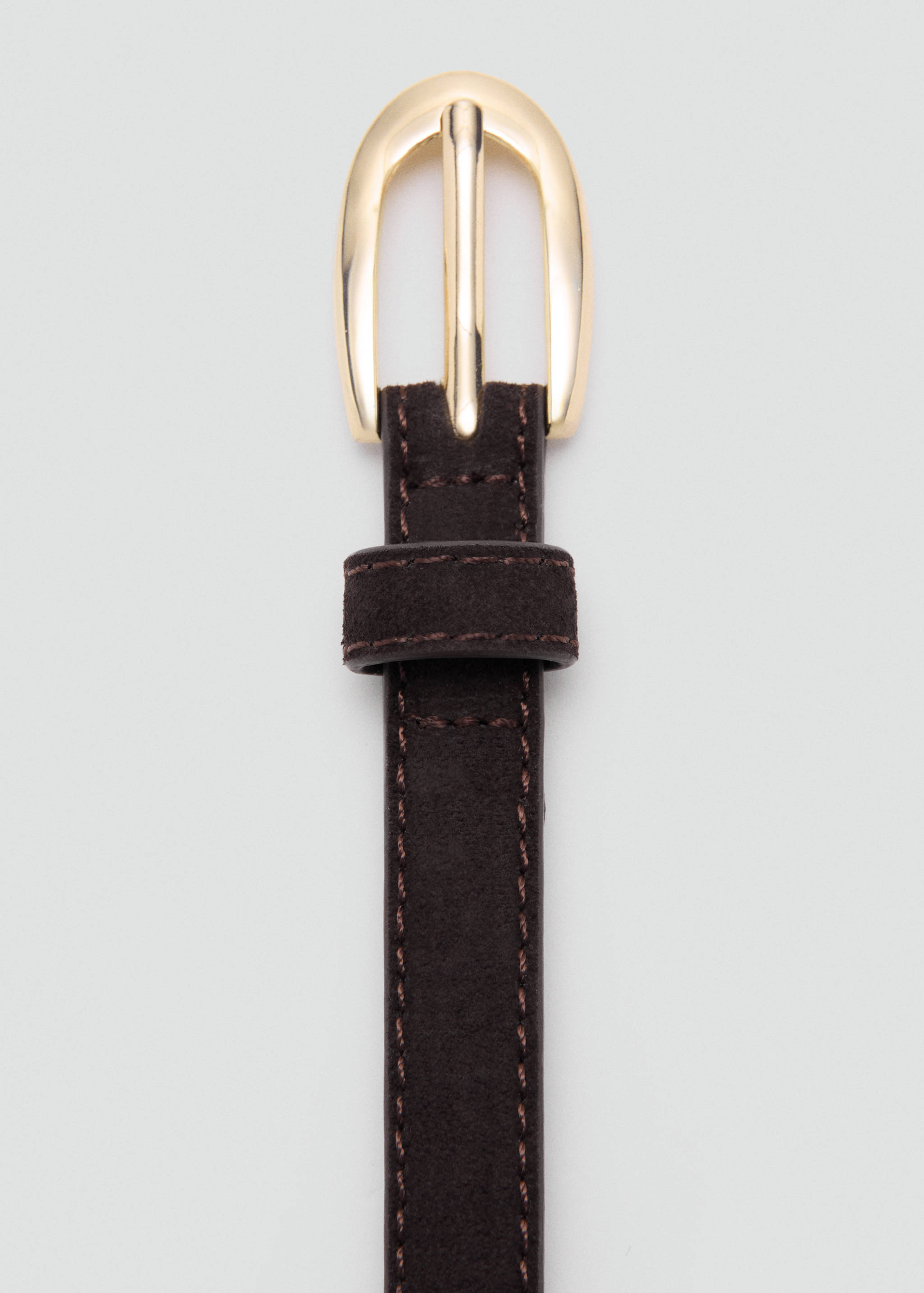 Thin suede leather belt - Details of the article 1