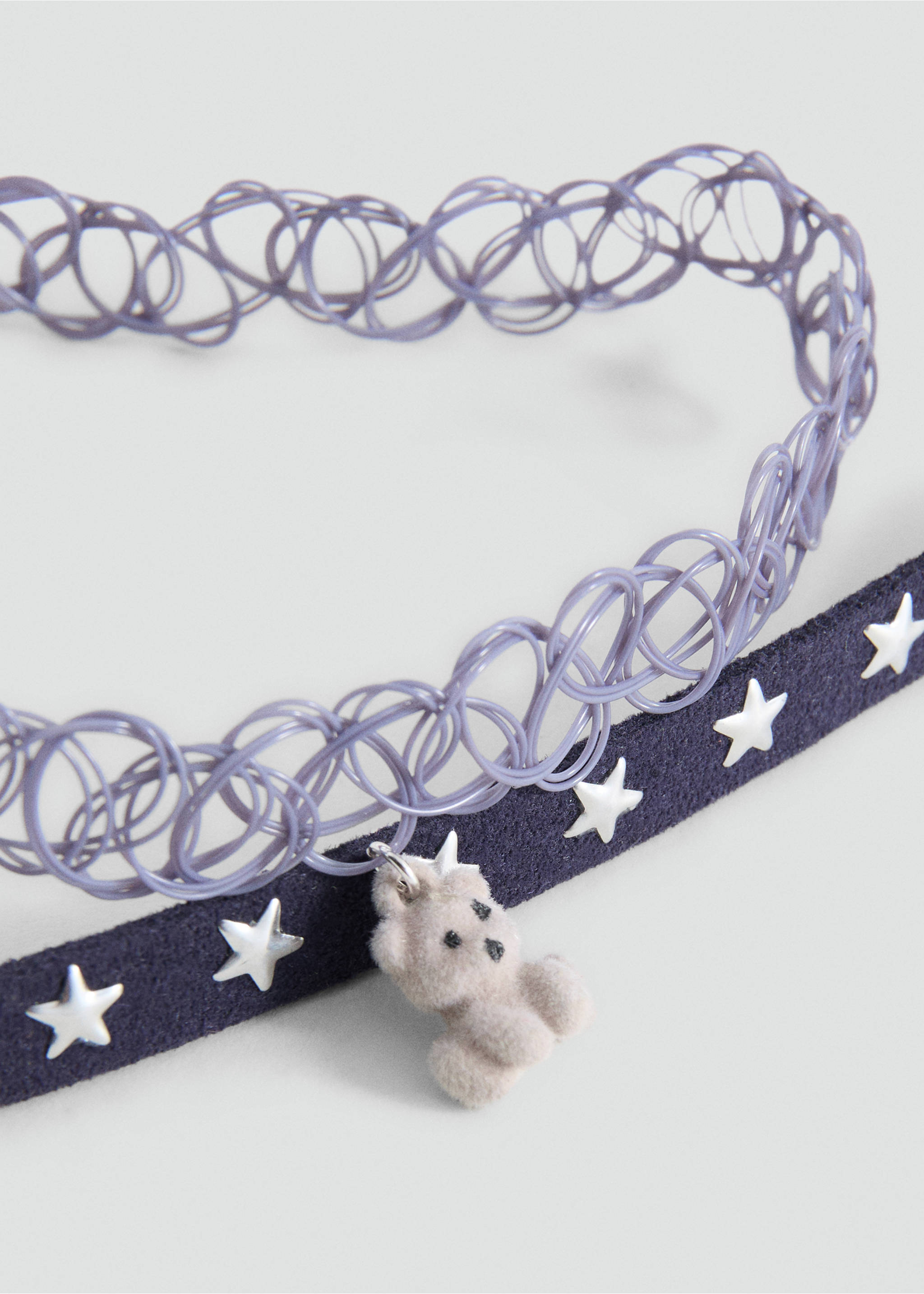 Pack 2 chockers - Plano medio, Azul marino. Ref: 27011214-00.