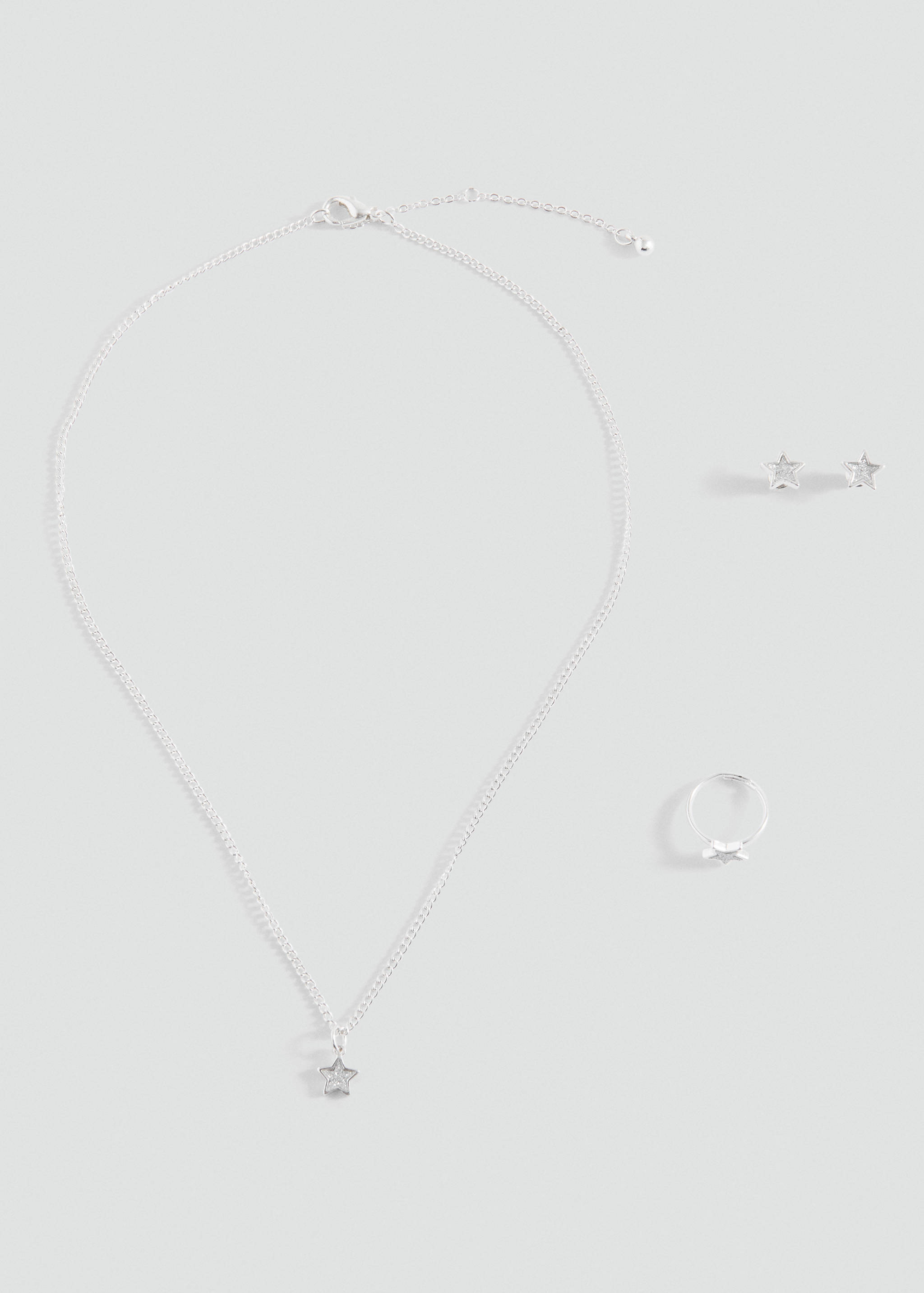 项链、耳环和戒指组合套装 - null