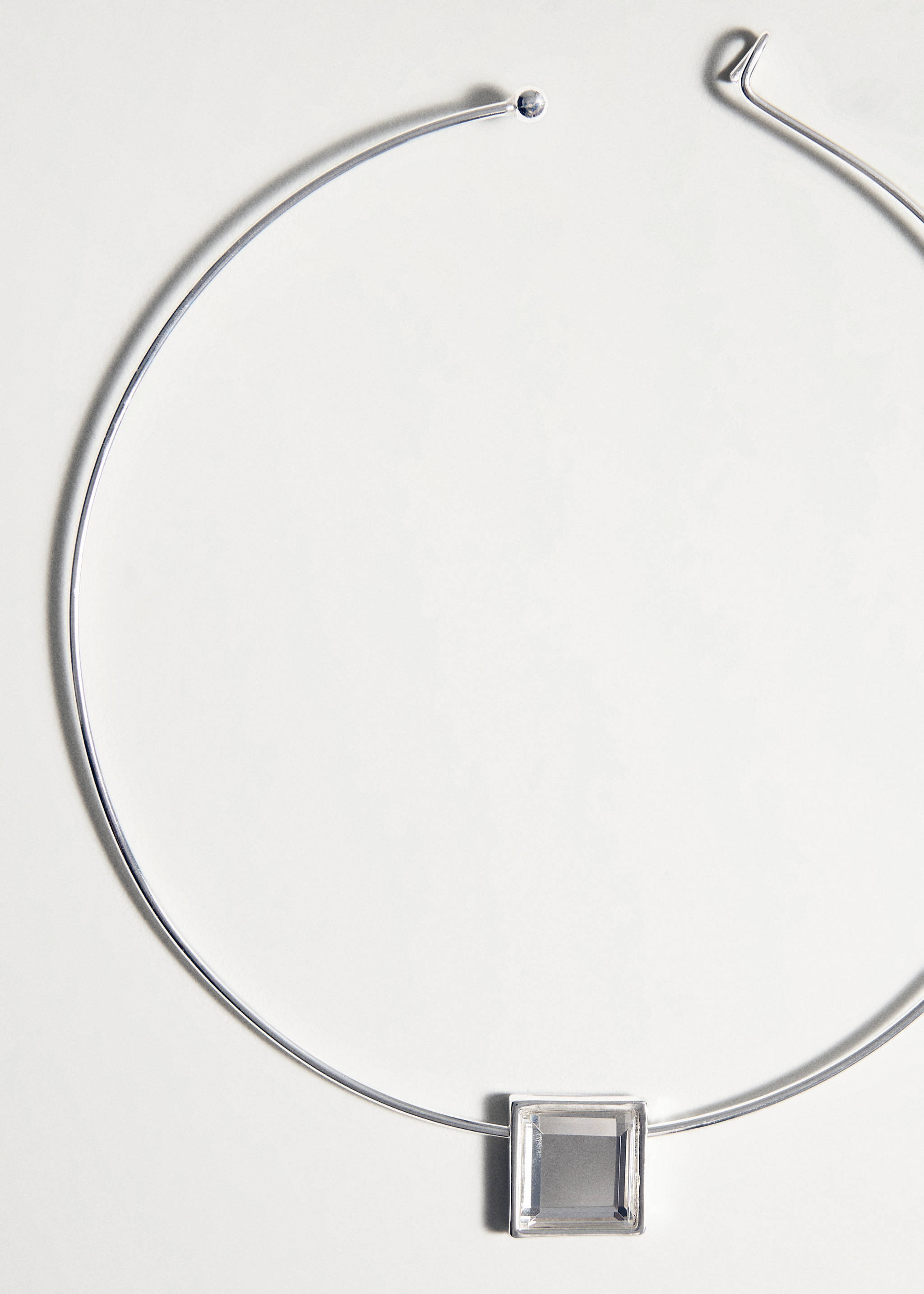 水晶饰珠硬质项链 - null