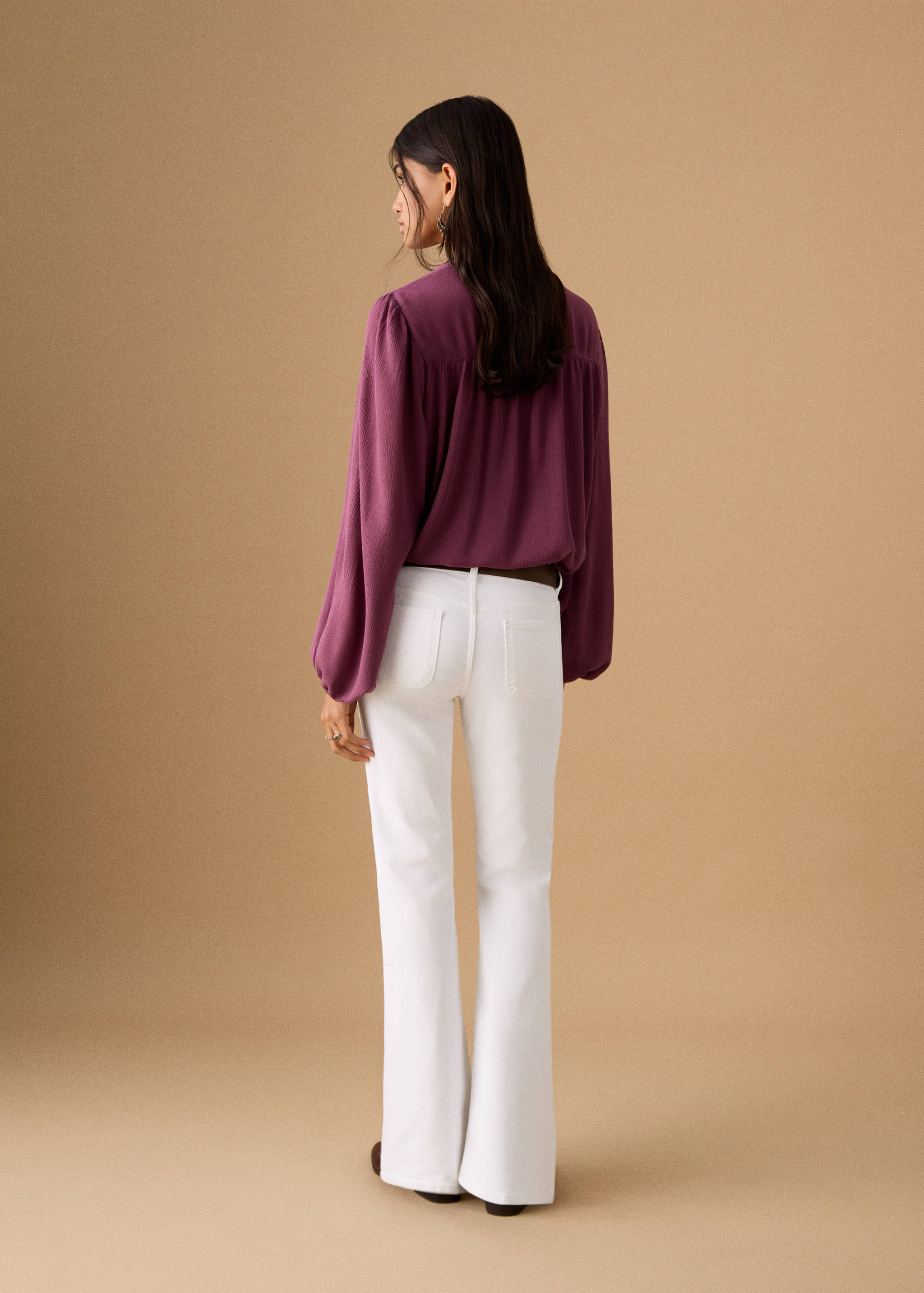 Джинсы flare с заклепками - Обратная сторона изделия