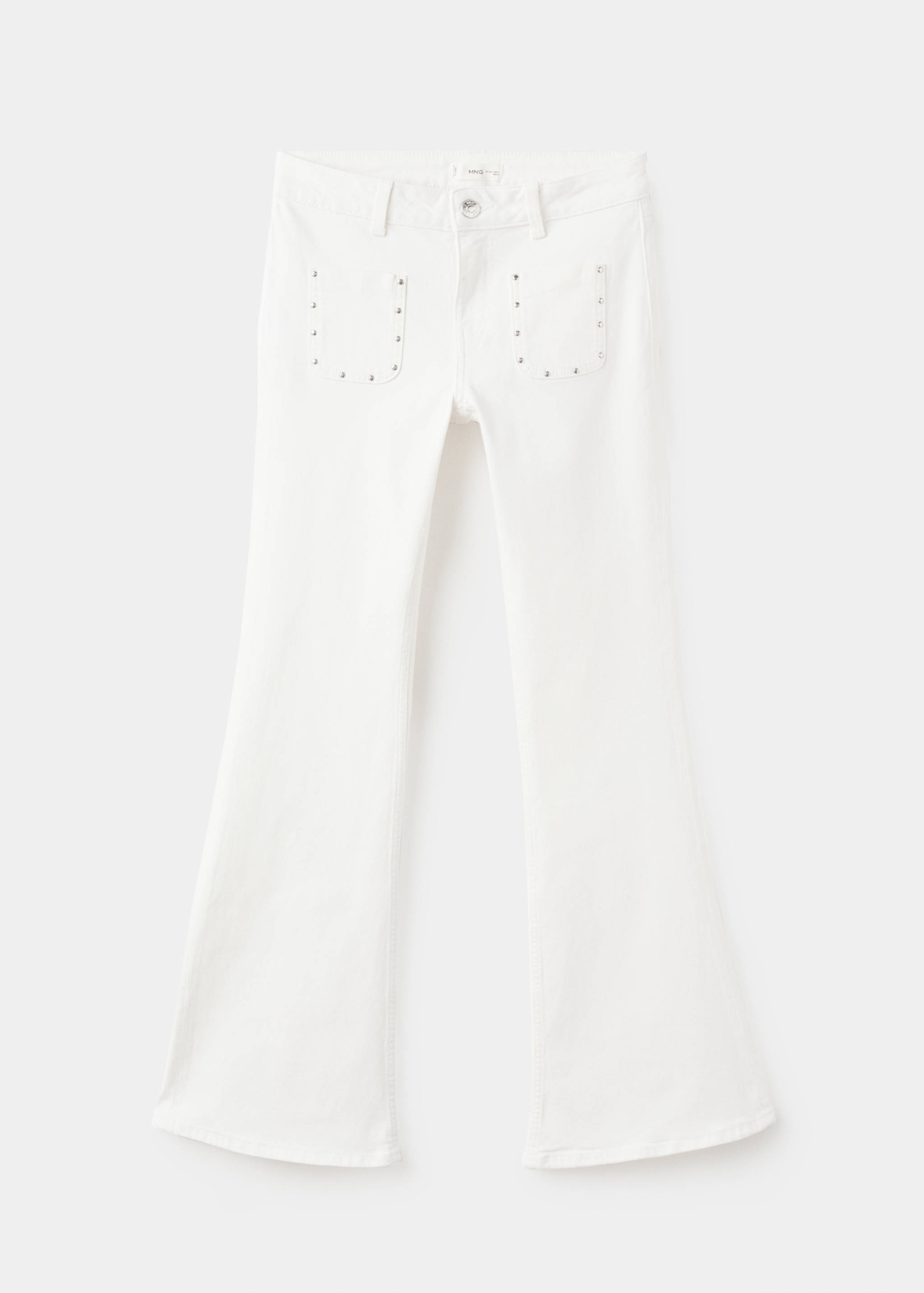 Джинсы flare с заклепками - Изделие без модели