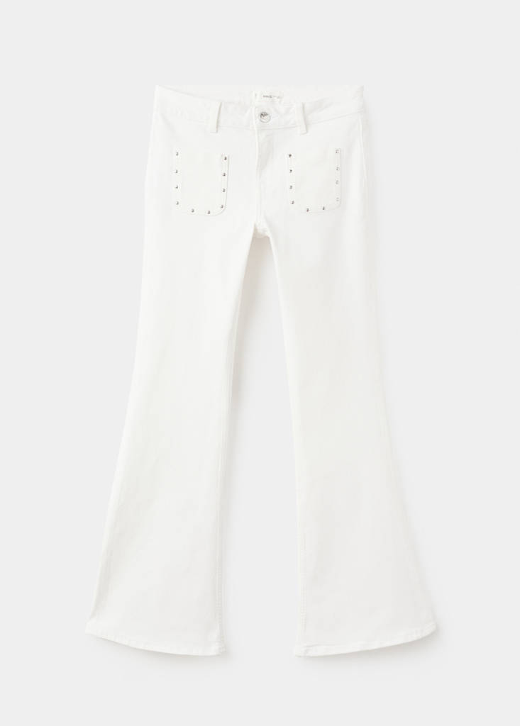 Flared jeans with studs — Off White