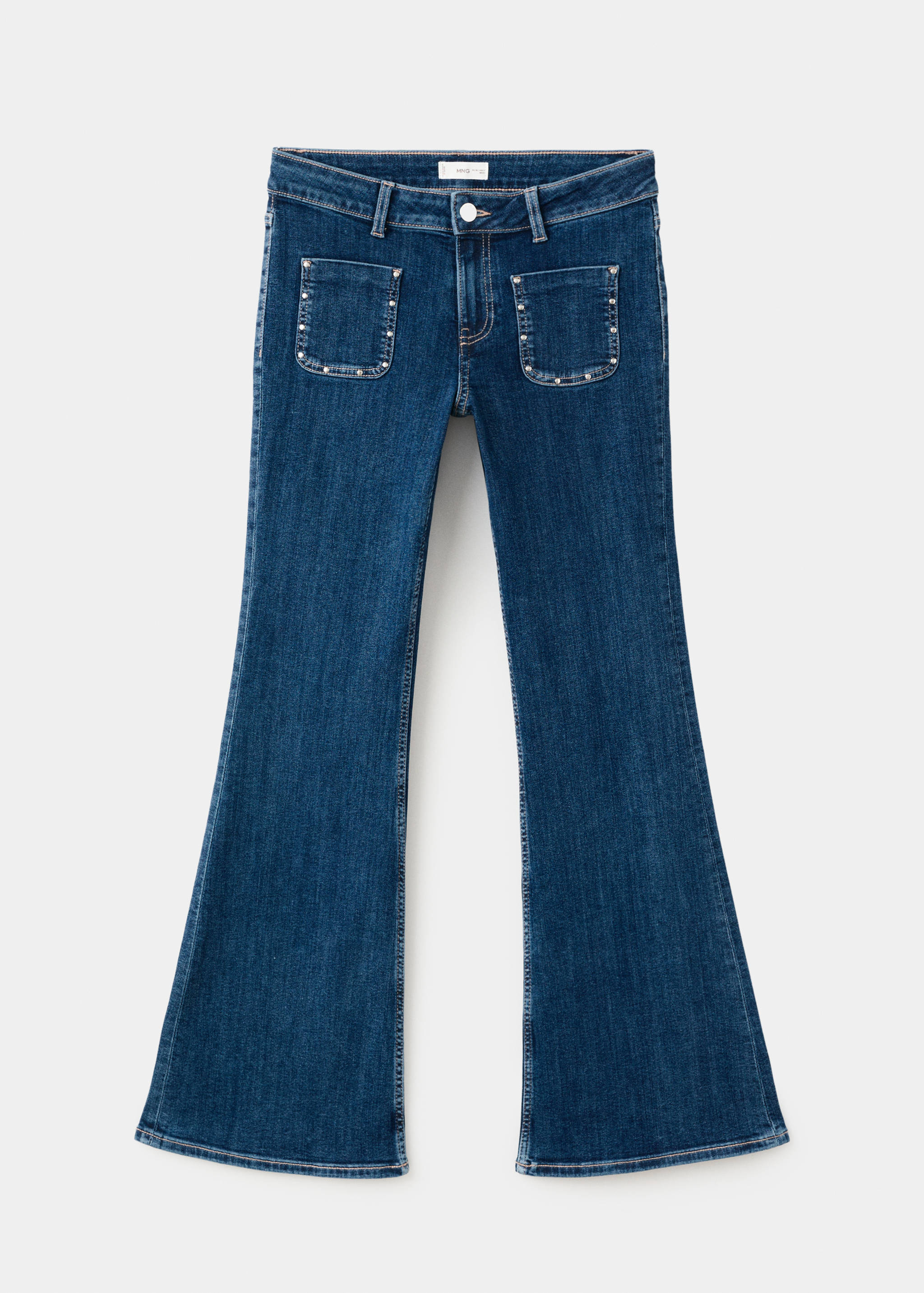 Jeans flare tachuelas - Artículo sin modelo