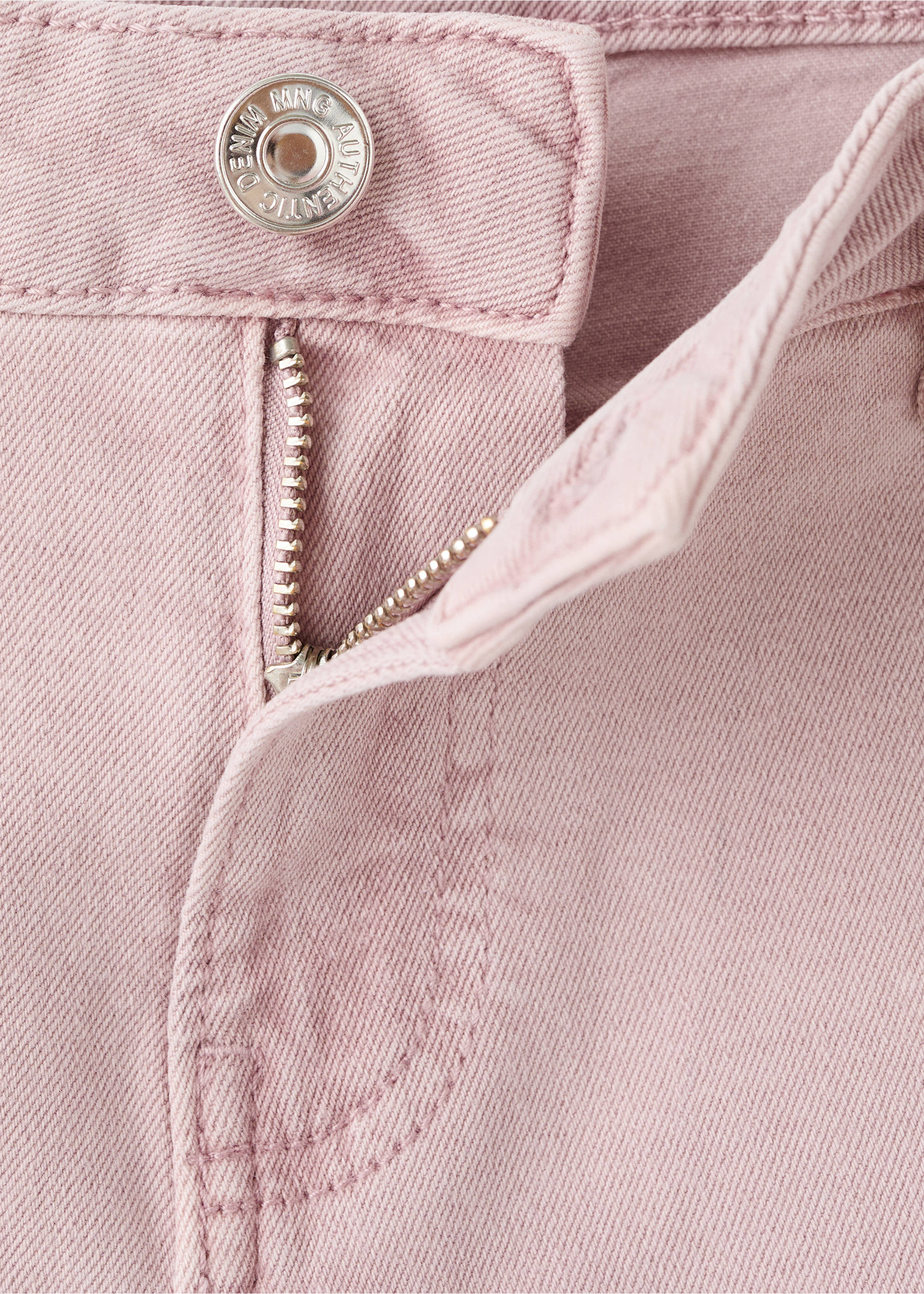 جينز متسع الأطراف وقصير - تفاصيل المنتج 0, وردي باهت. Ref: 27011226-00.