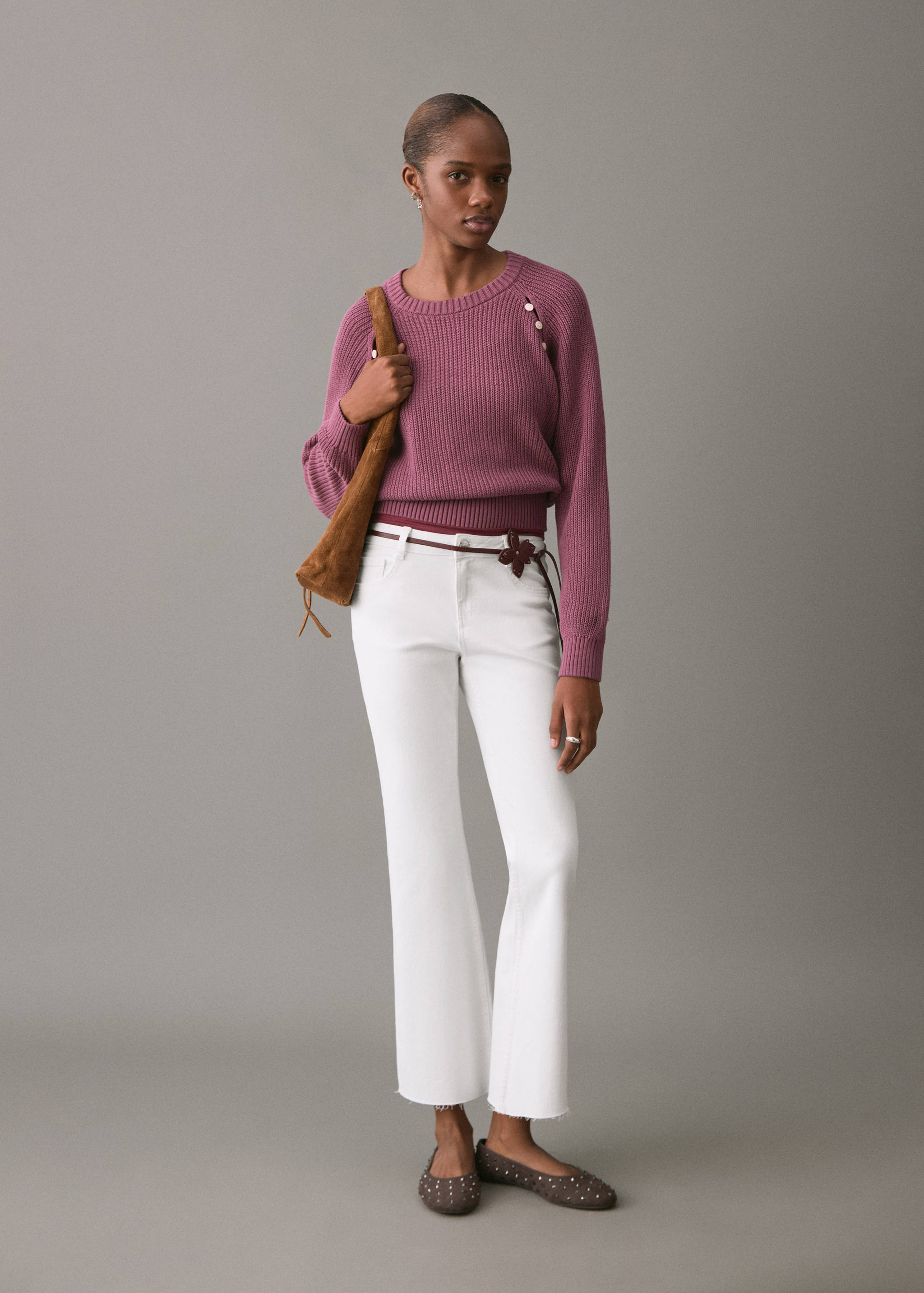 Укороченные джинсы flare - Общий план