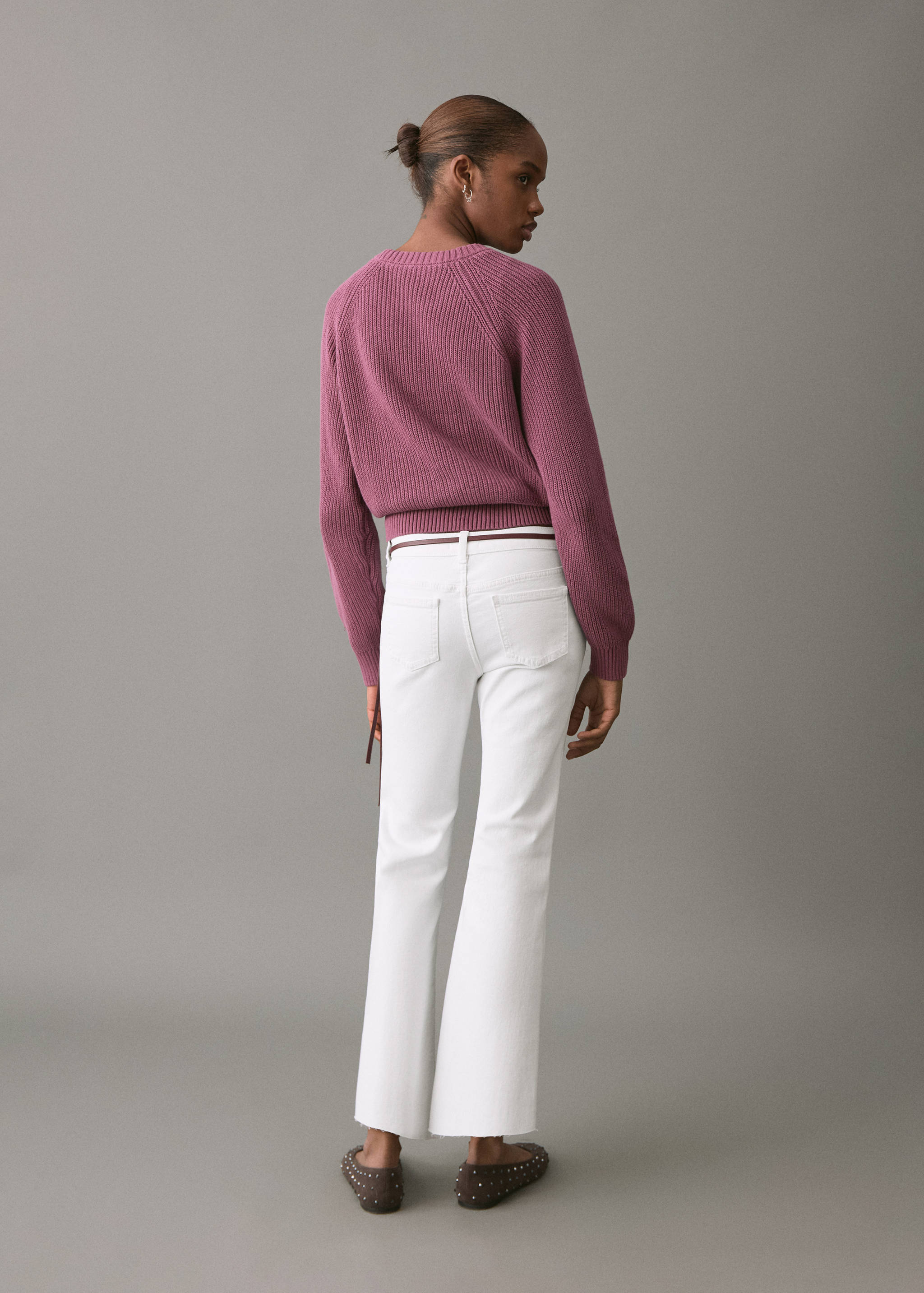 Укороченные джинсы flare - Обратная сторона изделия