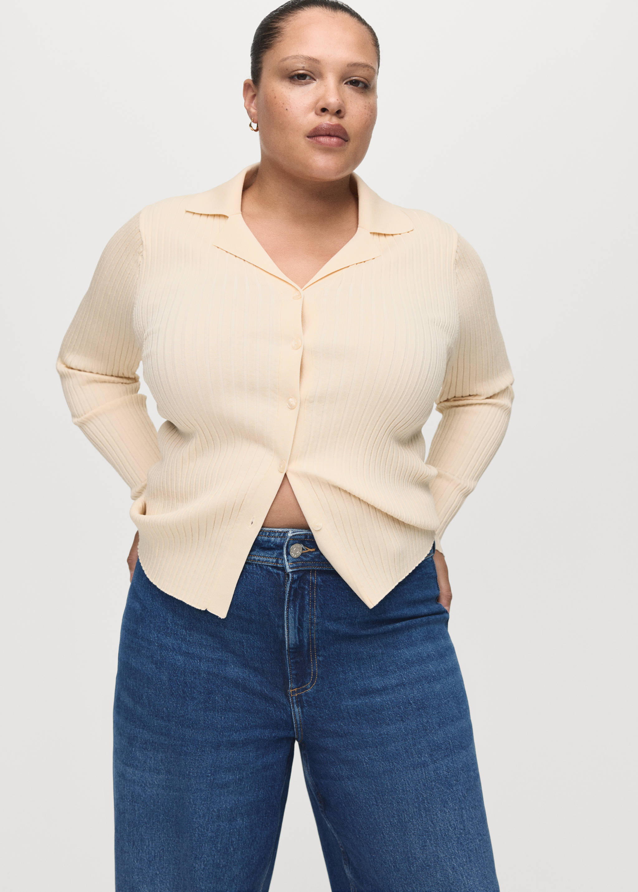 Jean style jupe-culotte Catherin taille haute - Détail de l'article 5