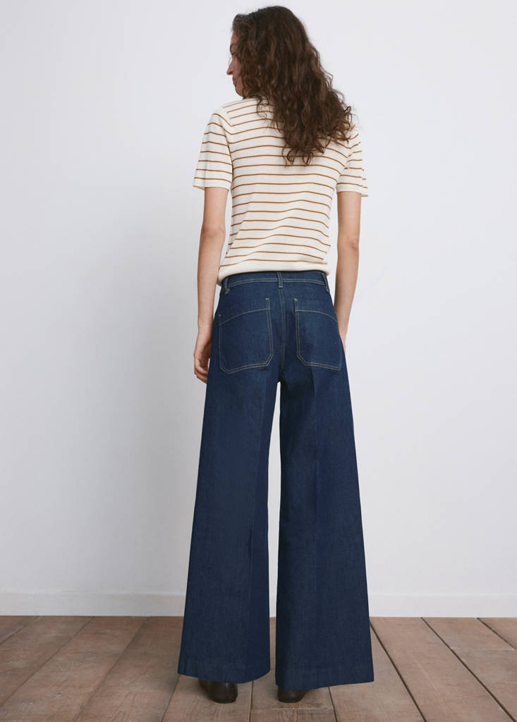 Wide leg jeans with pockets — Open Blue