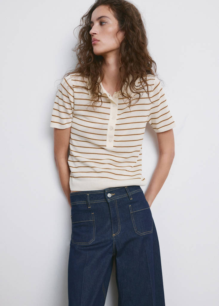 Wide leg jeans with pockets — Open Blue