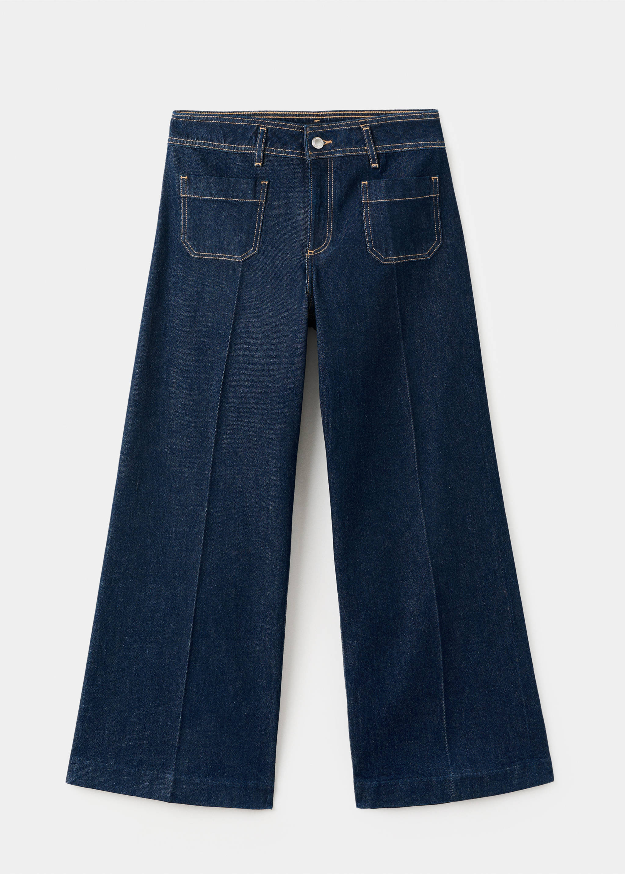 Wide leg jeans with pockets - Article without model, Open Blue. Ref: 27011234-00.