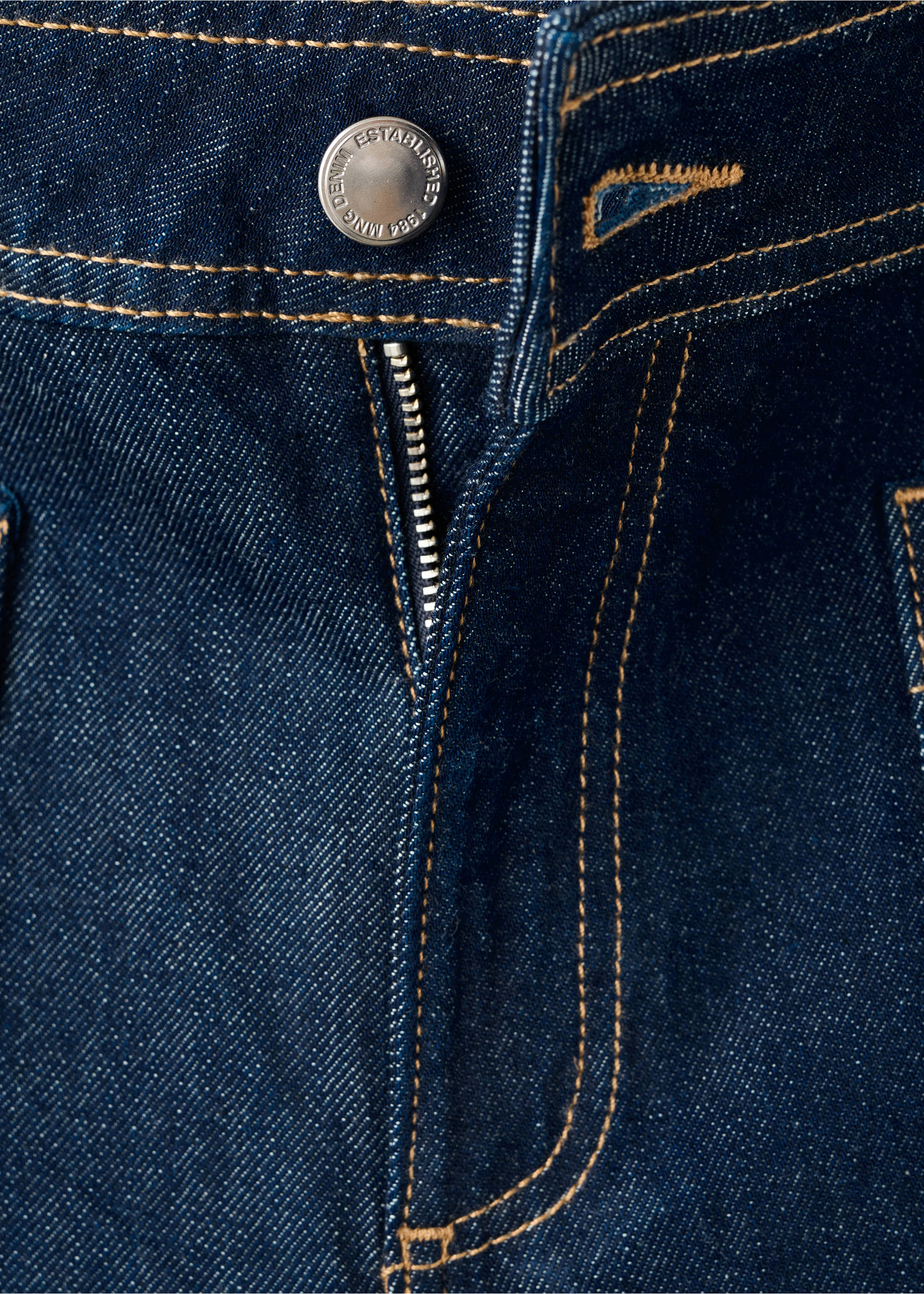 Wide leg jeans with pockets - Details of the article 8, Open Blue. Ref: 27011234-00.