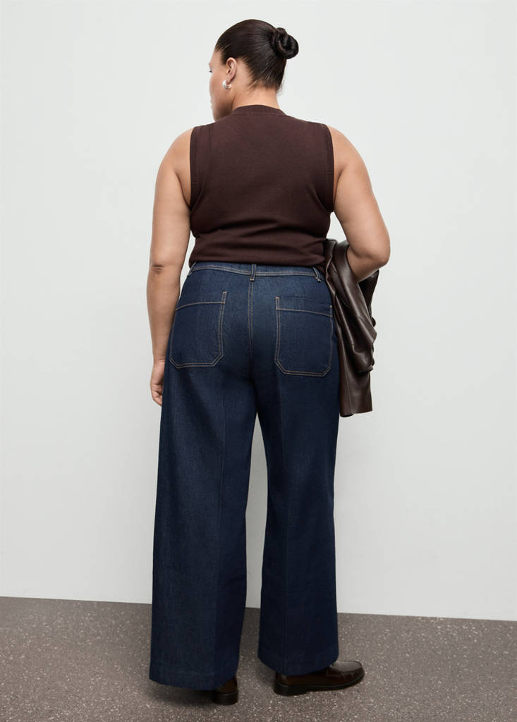 Wide leg jeans with pockets — Open Blue