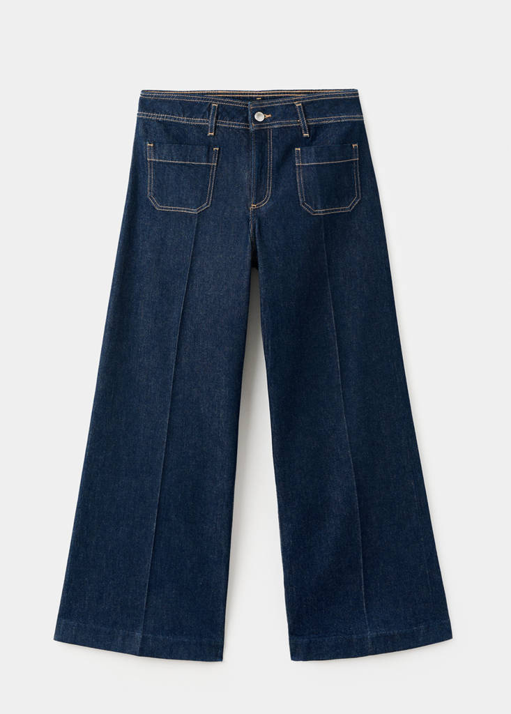 Wide leg jeans with pockets — Open Blue