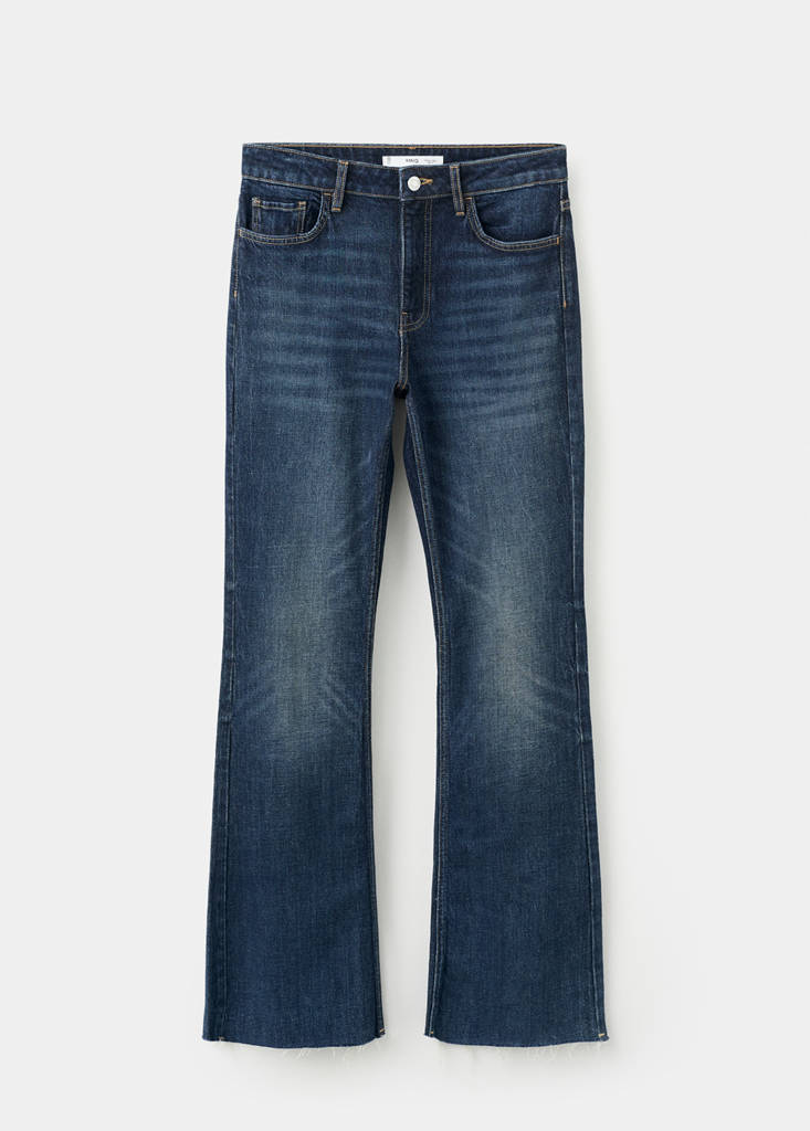 Fiona flared mid-rise jeans — Dark Blue