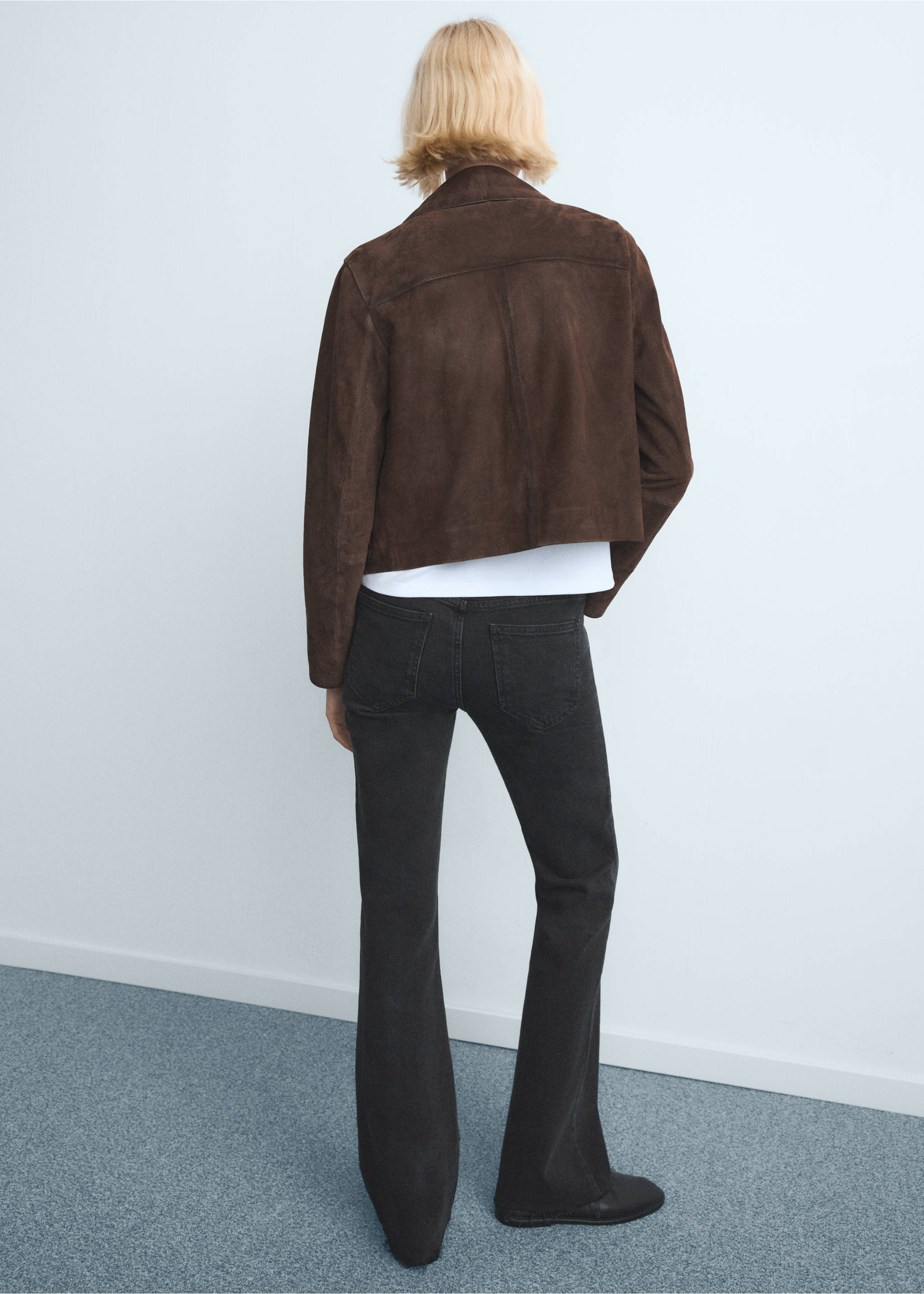 Jean Fiona flare taille normale - Verso de l’article, Black denim. Ref: 27011236-00.