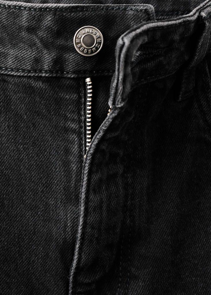 Fiona flared mid-rise jeans — Black denim