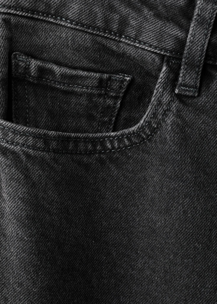 Fiona flared mid-rise jeans — Black denim