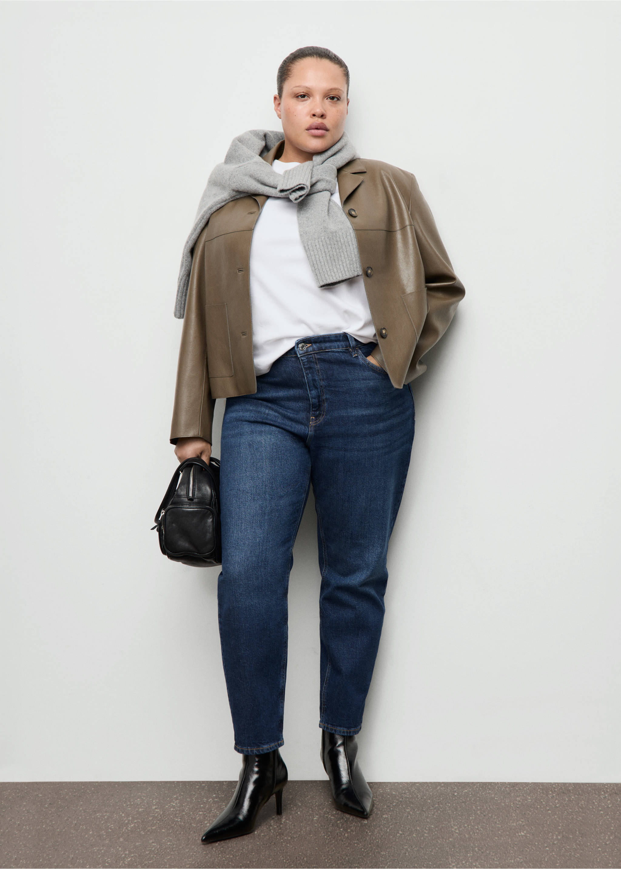 Jean Newmom confort taille haute - Détail de l'article 3, Bleu foncé. Ref: 27011237-00.