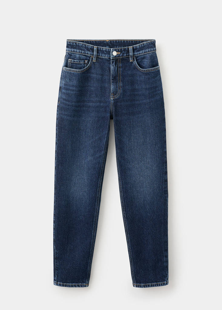Newmom comfort high-rise jeans — Dark Blue
