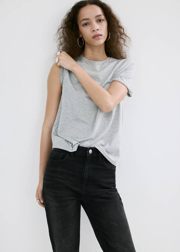 Newmom comfort high-rise jeans — Black denim