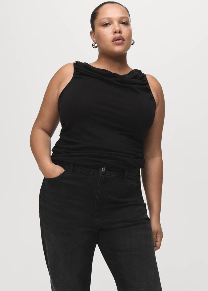 Newmom comfort high-rise jeans — Black denim