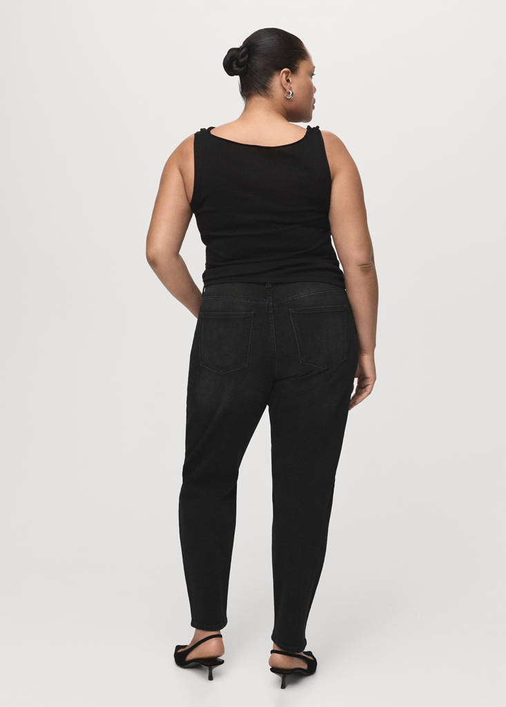 Newmom comfort high-rise jeans — Black denim