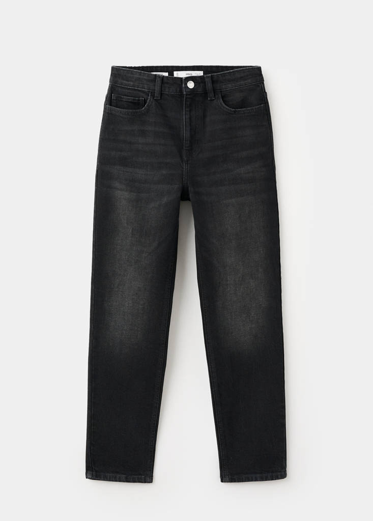 Newmom comfort high-rise jeans — Black denim