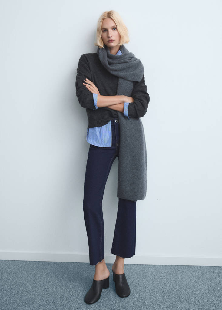 Sienna flared cropped jeans — Open Blue