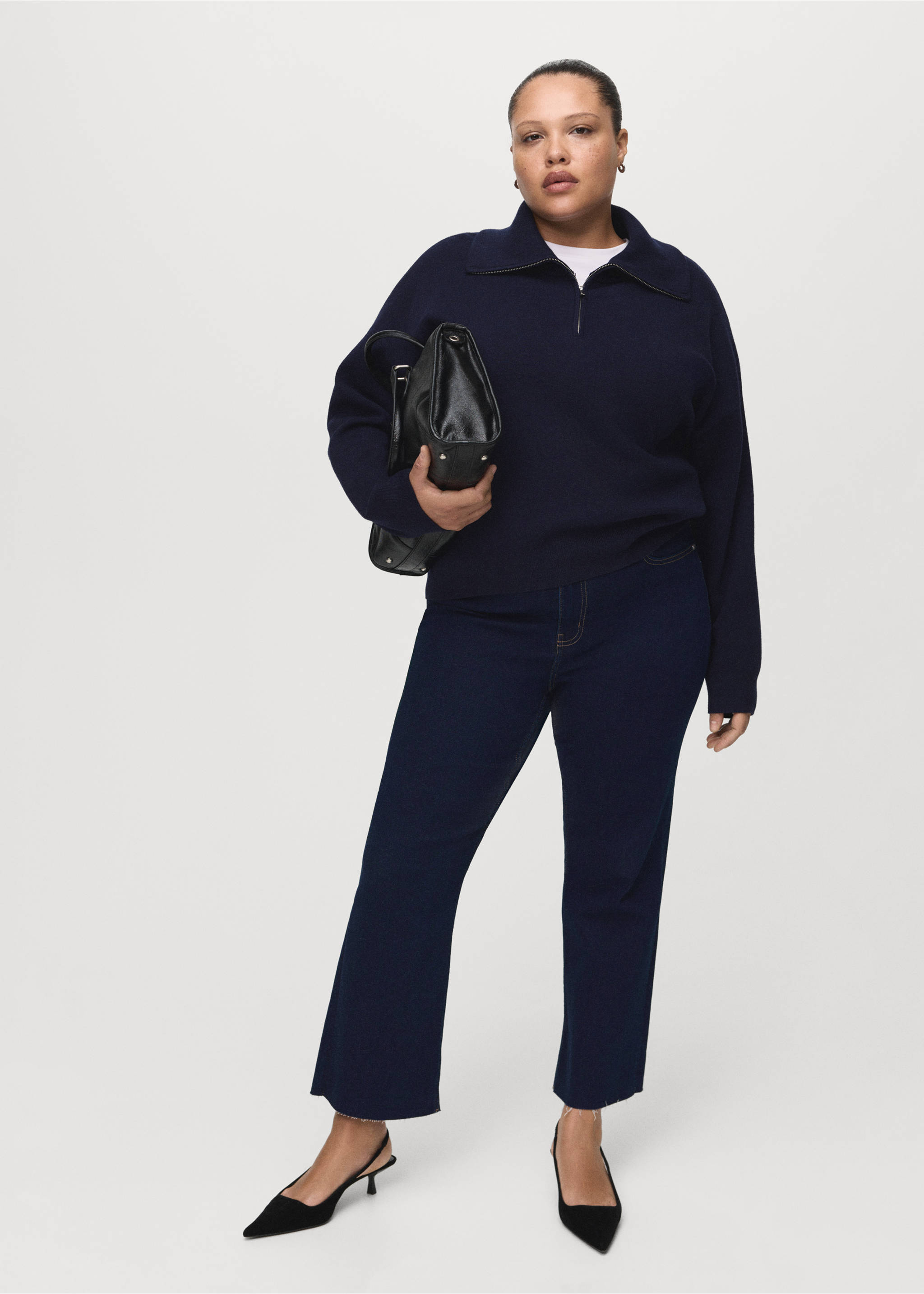 Jean Sienna flare crop - Détail de l'article 3, Bleu. Ref: 27011241-00.