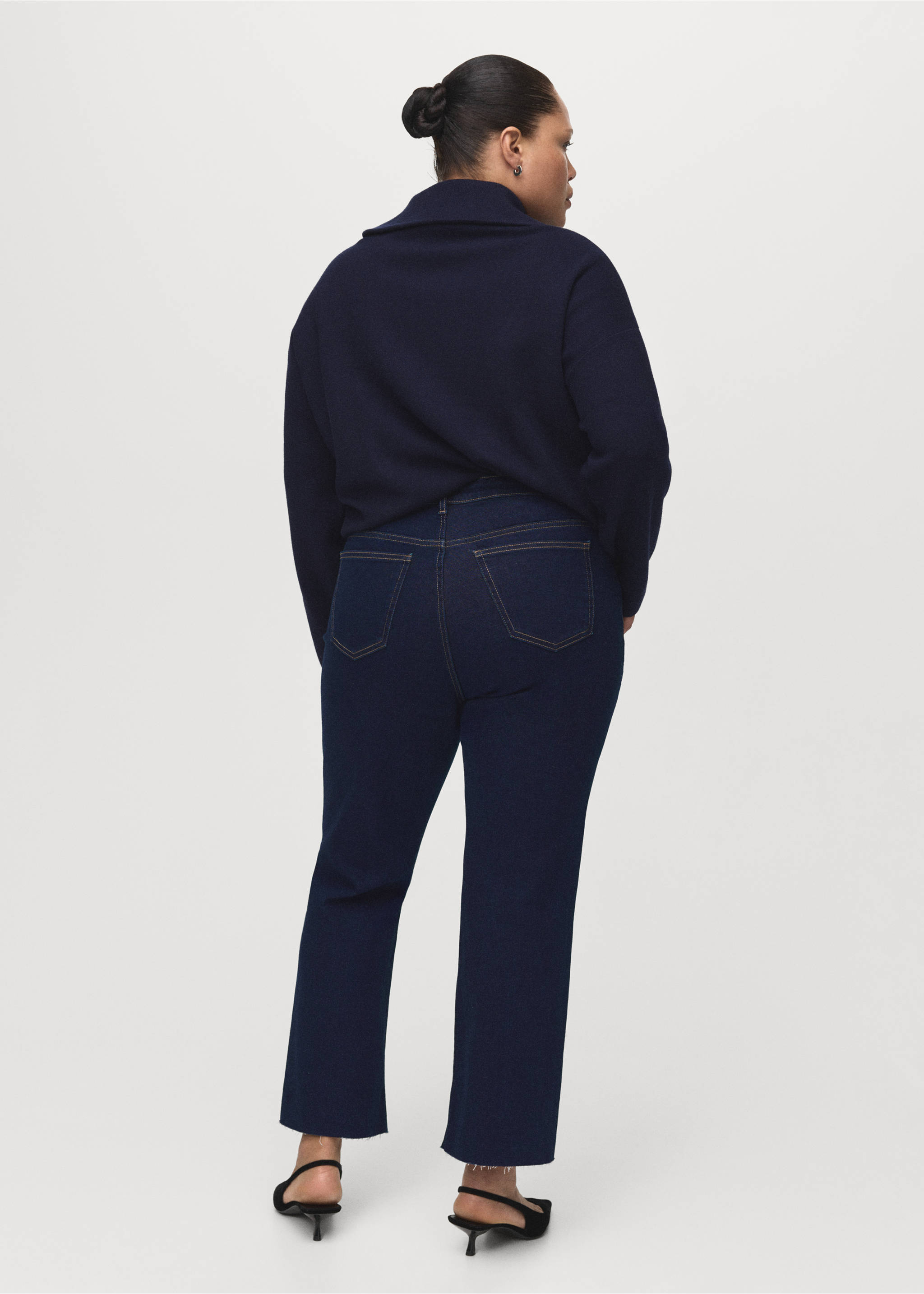 Jean Sienna flare crop - Détail de l'article 4, Bleu. Ref: 27011241-00.