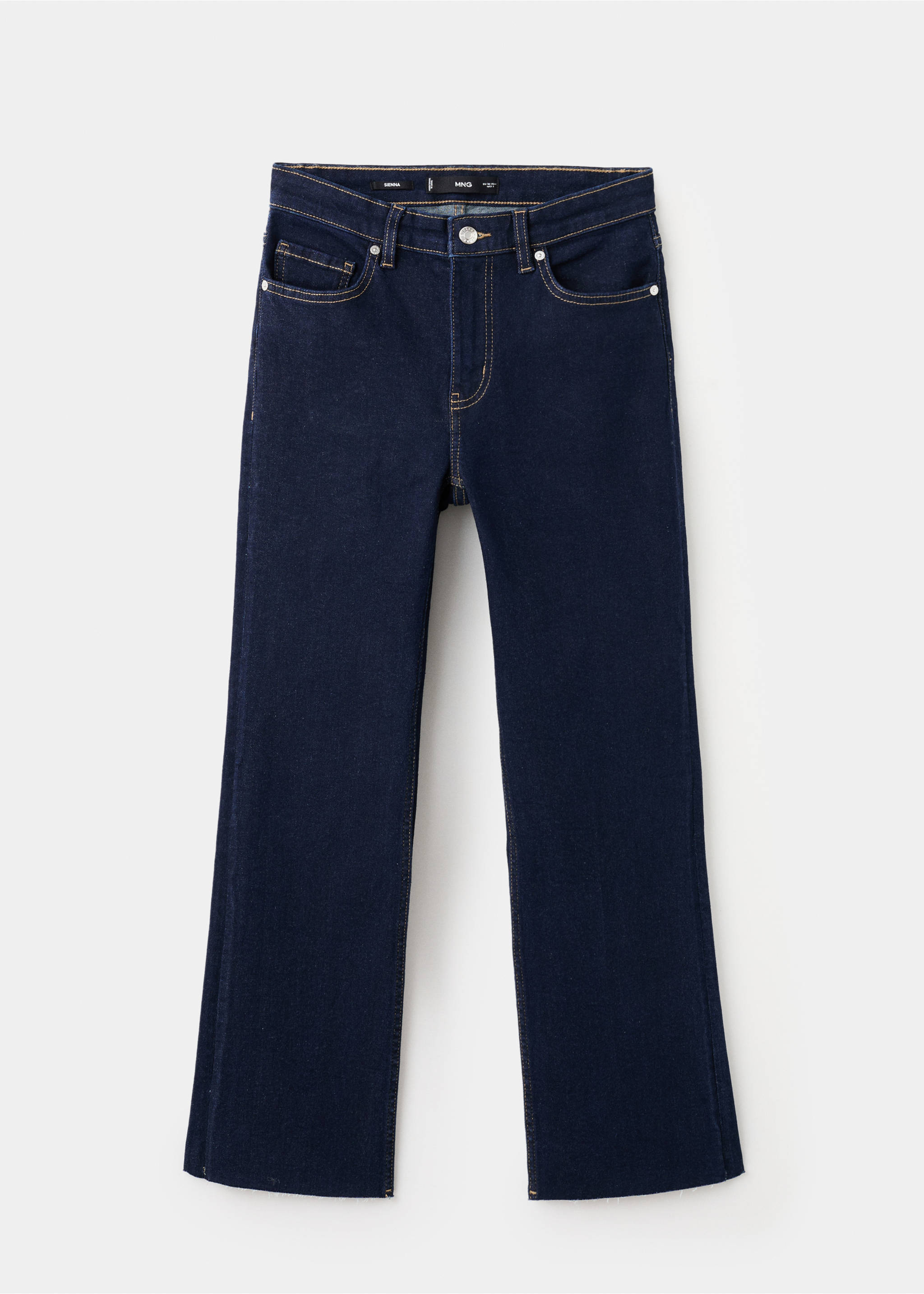 Sienna flared cropped jeans - Article without model, Open Blue. Ref: 27011241-00.