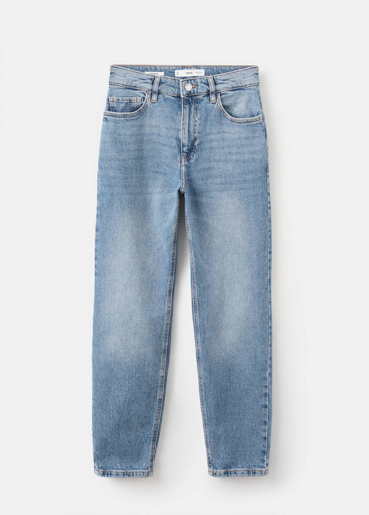 Newmom comfort high-rise jeans — Medium Blue