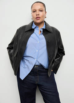 Straight-leg jeans with seam stitching — Dark Blue 8