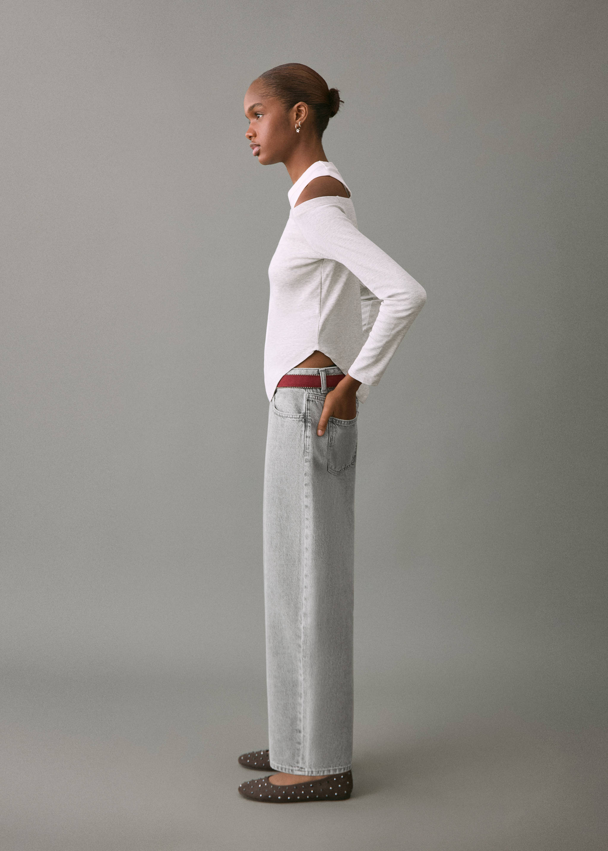 Texans barrel cintura baixa - Pla mig