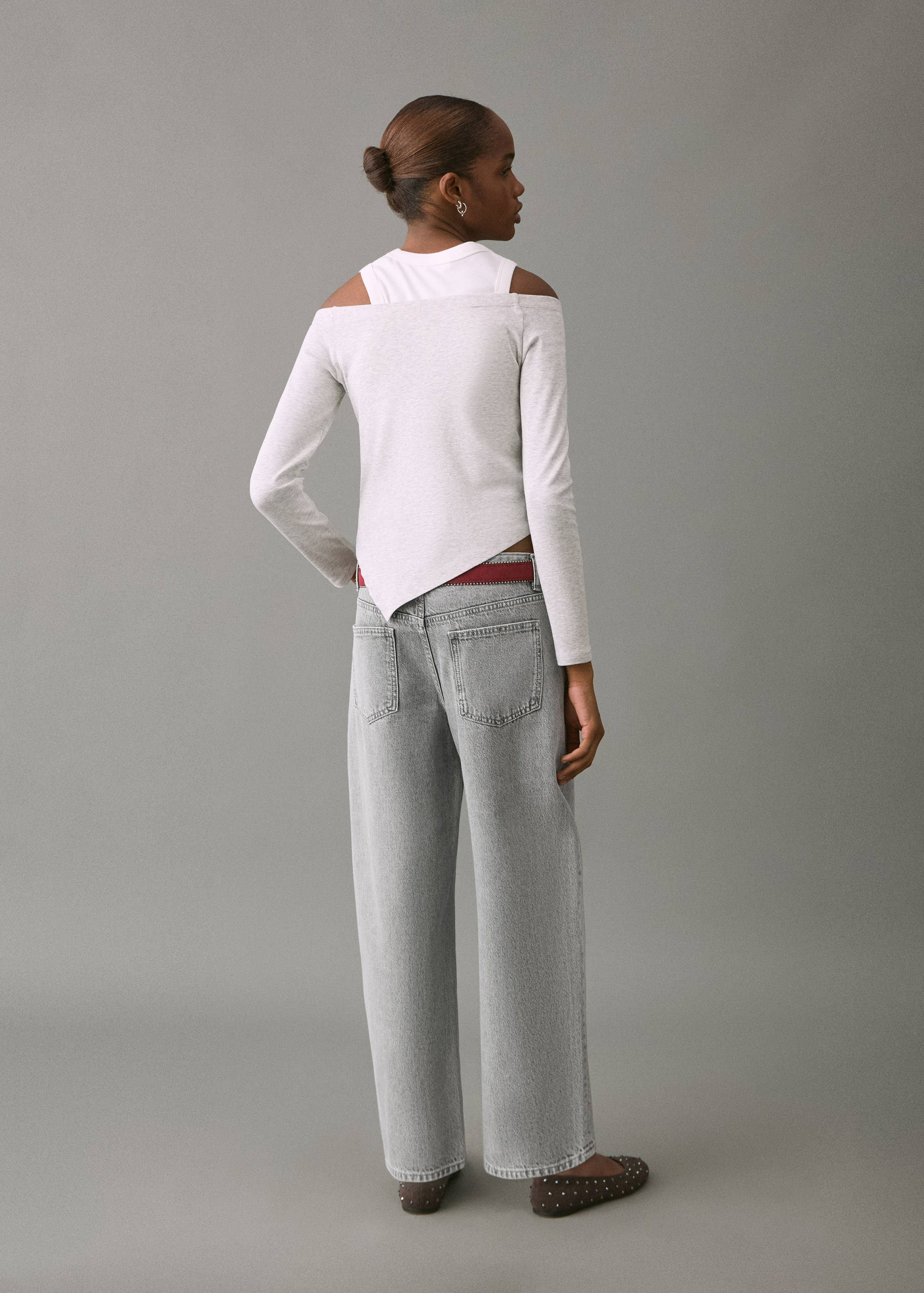 Texans barrel cintura baixa - Revers de l'article