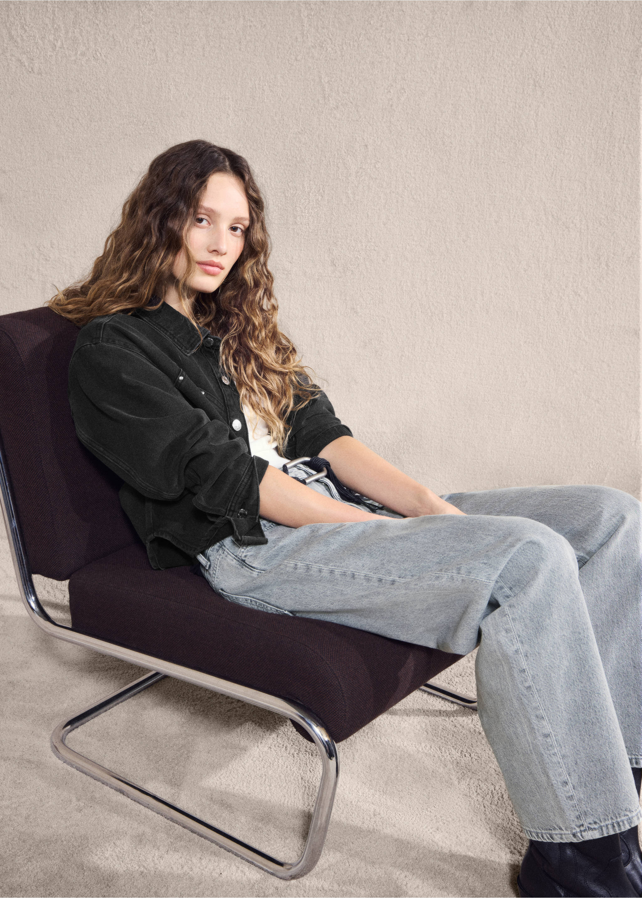 Texans barrel cintura baixa - Detall de l'article 7, Gris clar denim. Ref: 27011248-00.