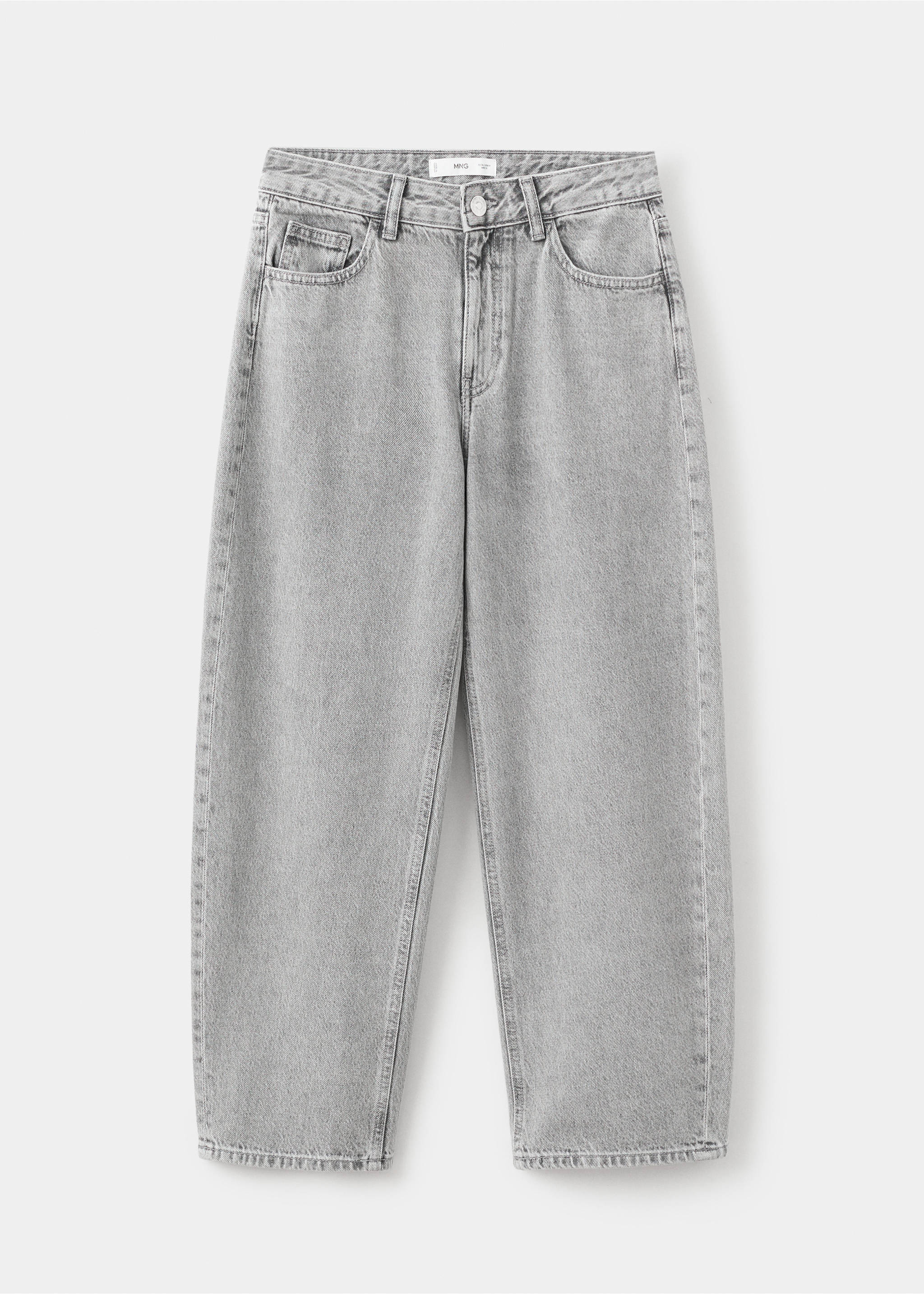 Джинсы barrel с низкой посадкой - Изделие без модели, Джинсовый светло-серый. Ref: 27011248-00.