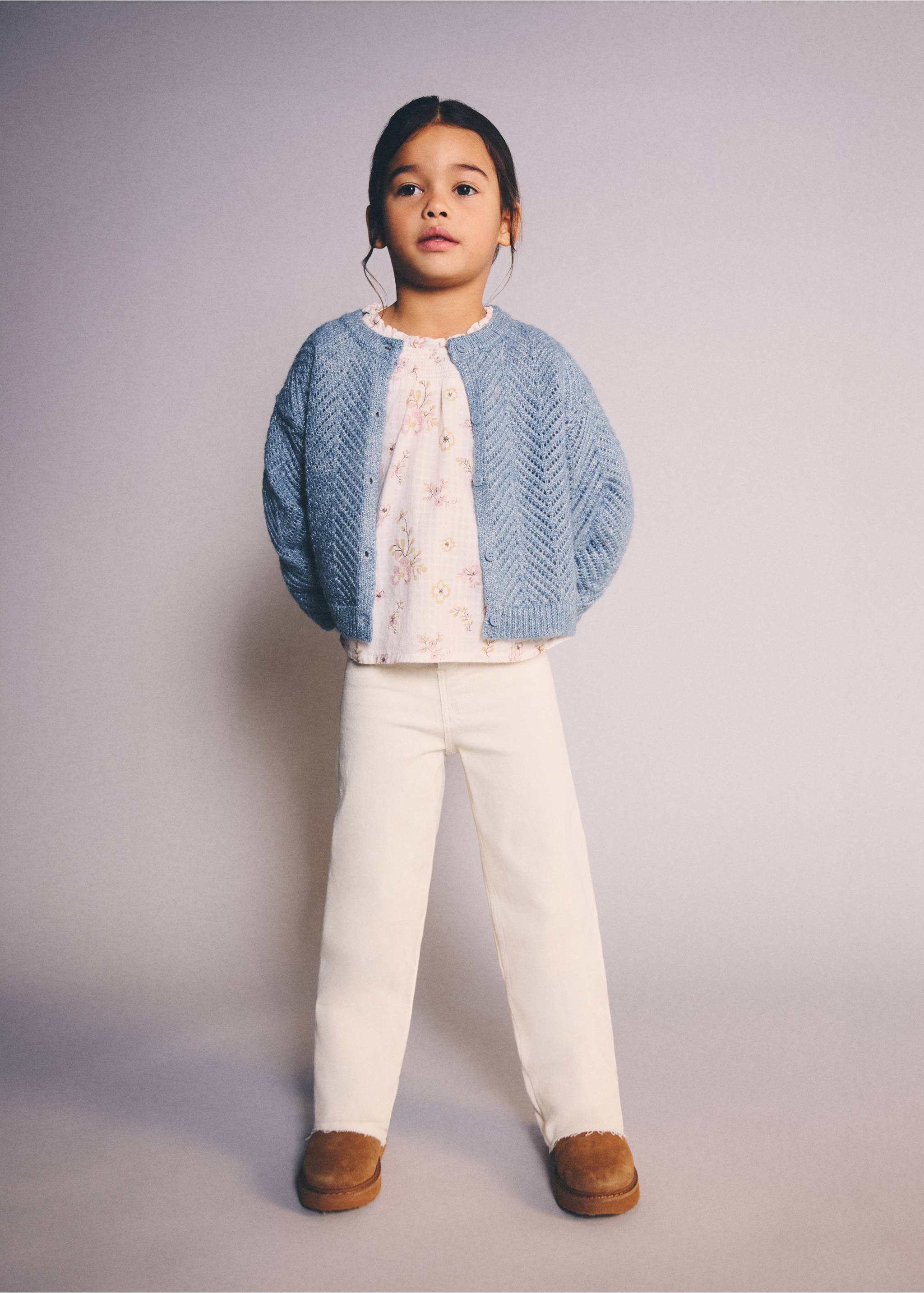 Jeans seamless algodón - Plano general, Crudo. Ref: 27011254-00.