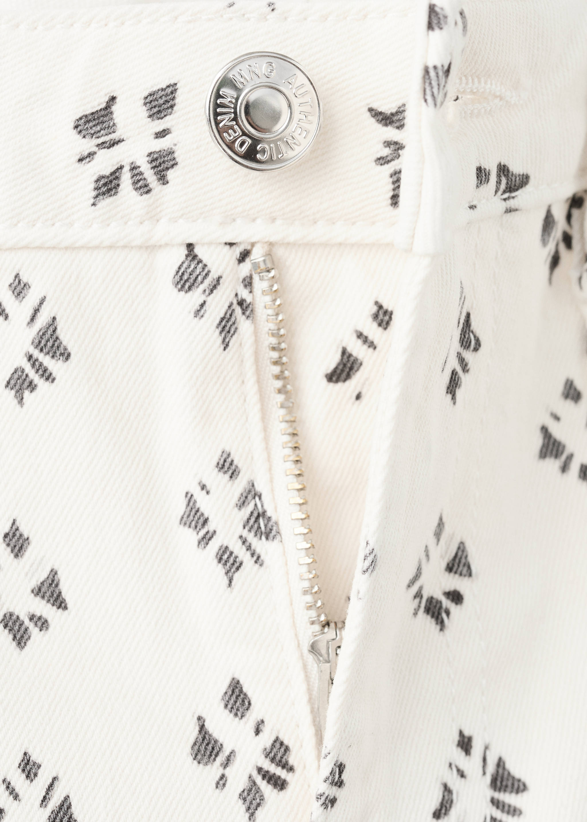 Прямые джинсы с принтом - Деталь изделия 8