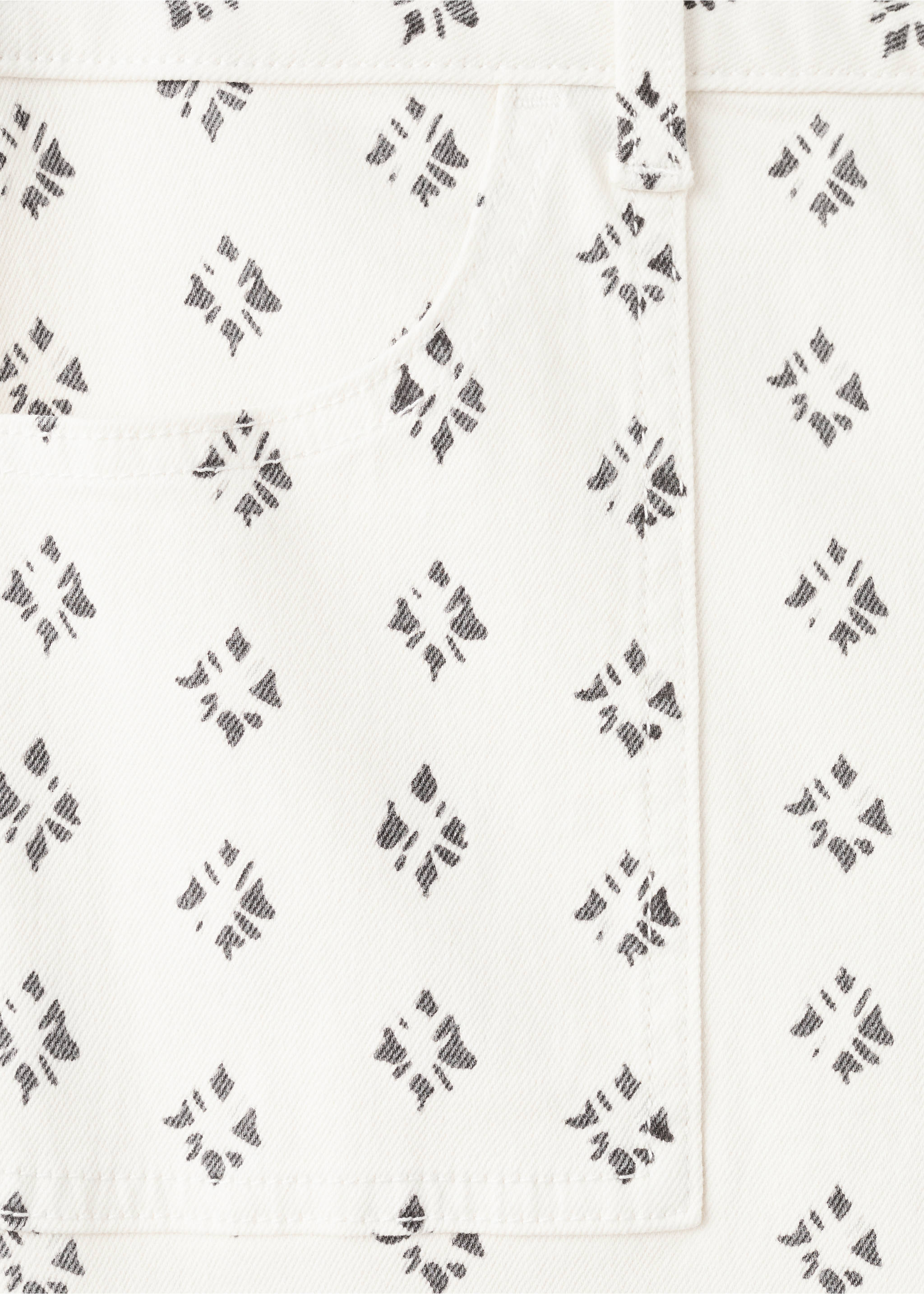 بنطلون جينز مستقيم مطبوع - تفاصيل المنتج 0, سكري. Ref: 27011255-00.