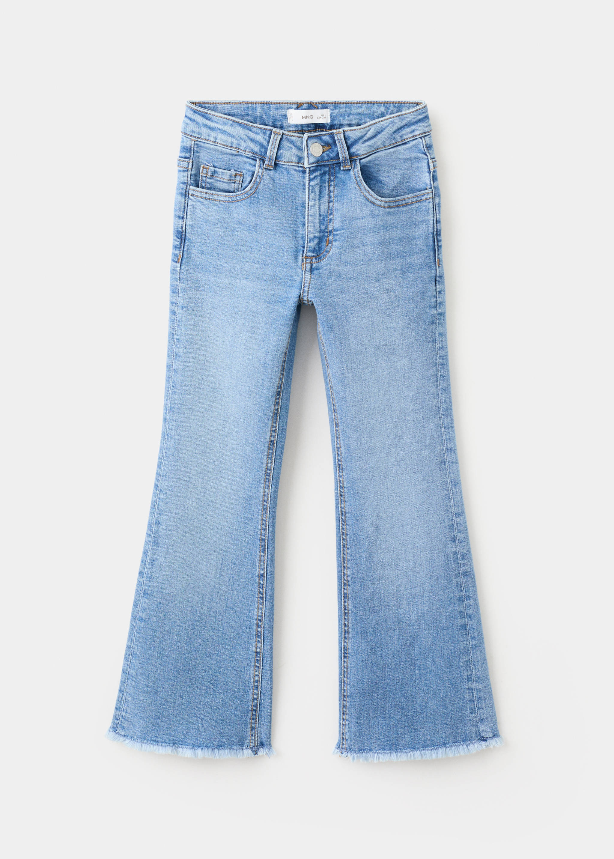 Frayed low-rise skinny jeans - Article without model