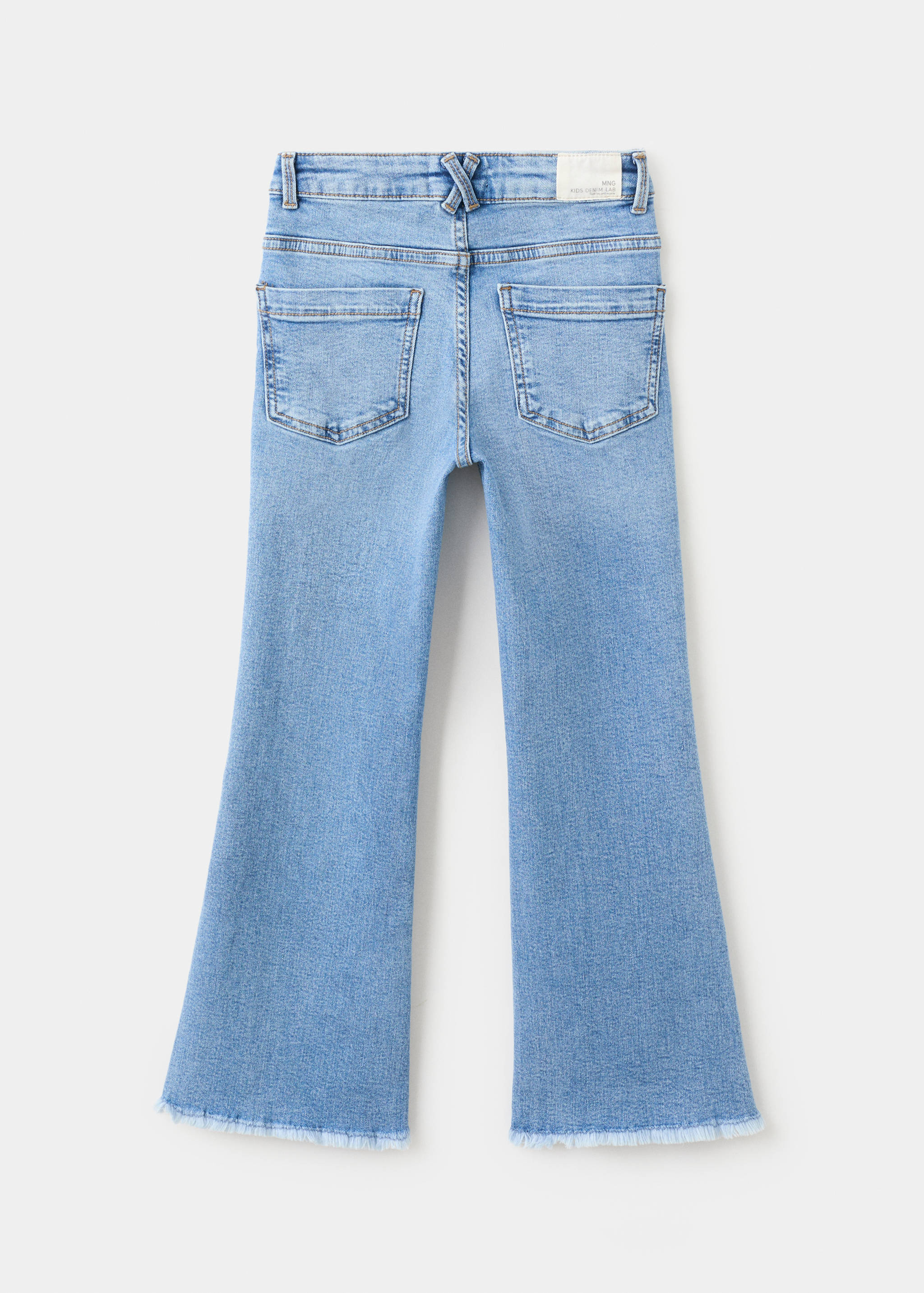 Frayed low-rise skinny jeans - Reverse of the article