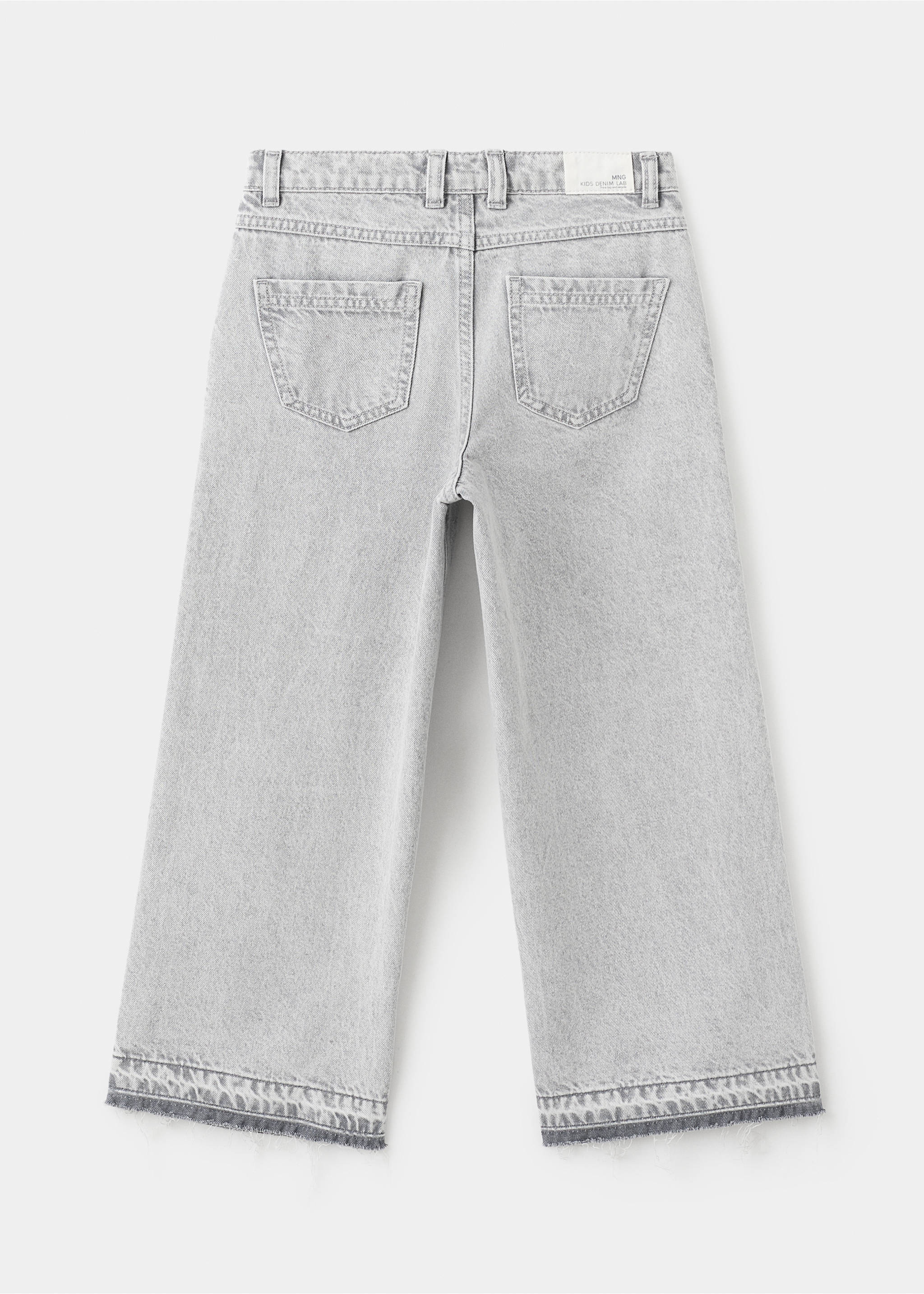 Jupe-culotte jean - Verso de l’article, Gris denim. Ref: 27011260-00.