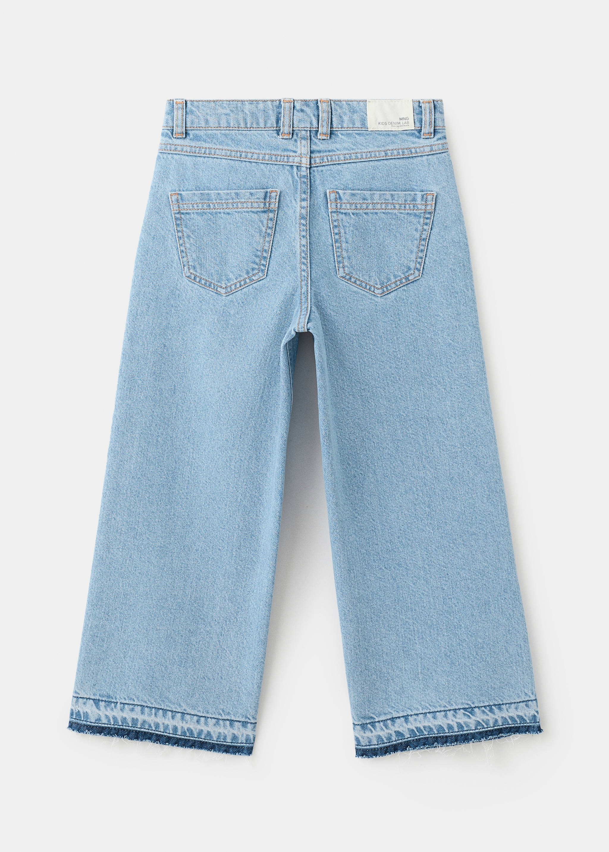 Jeans culotte mid-waist comfort - Reverse of the article