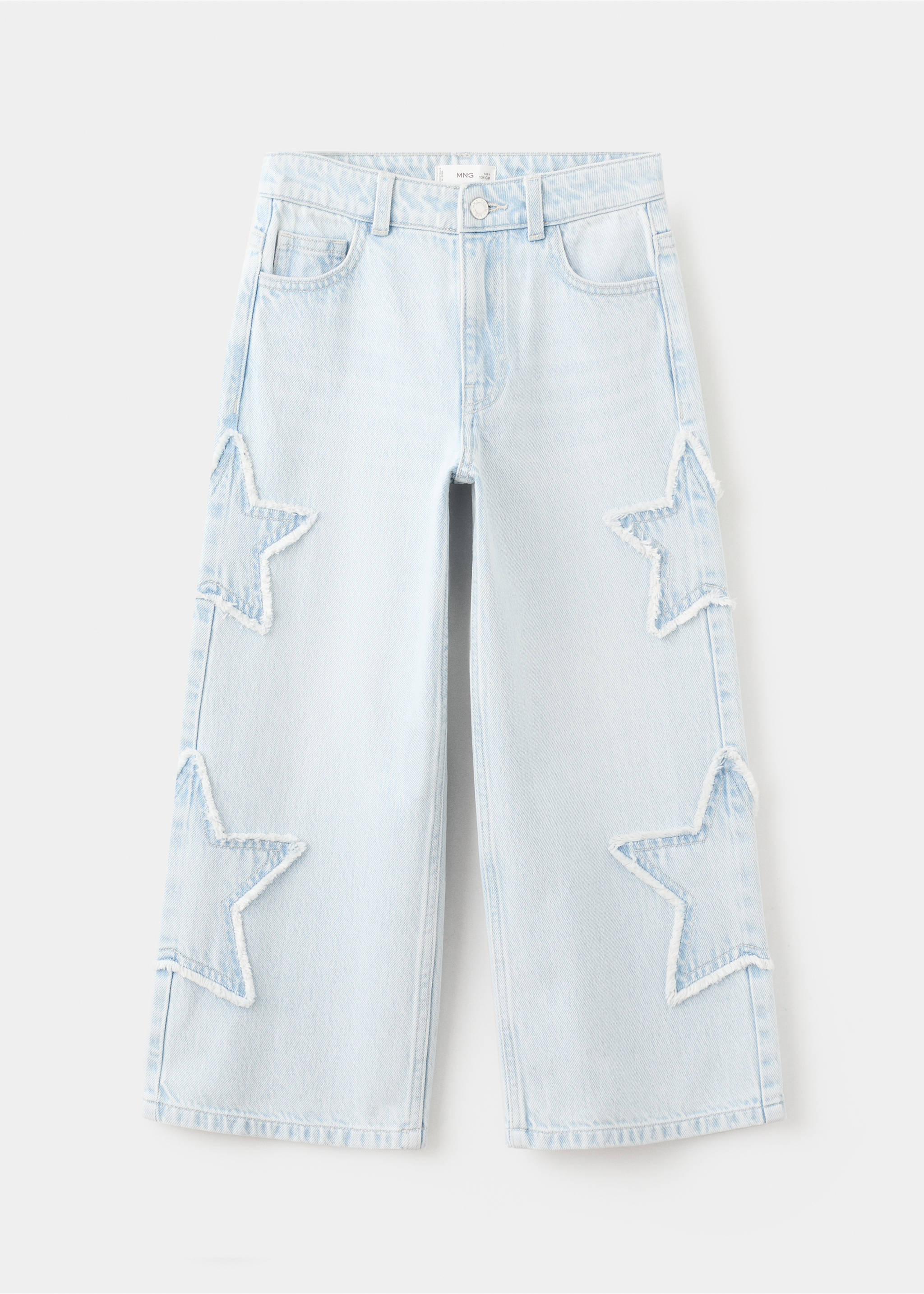 Wide leg star jeans - Article without model, Light Blue. Ref: 27011264-00.